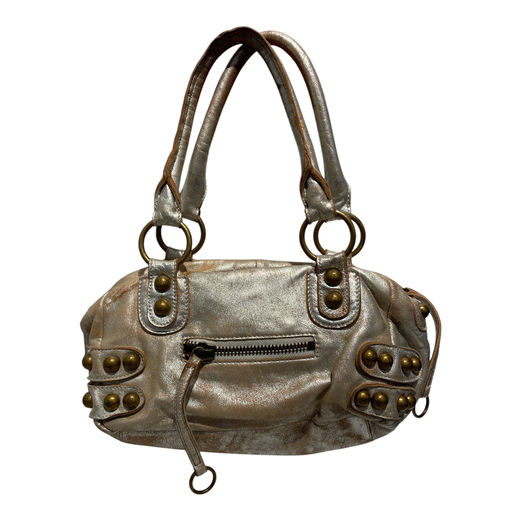 Linea Pelle/Hand Bag/Leather/SLV/metallic view 1