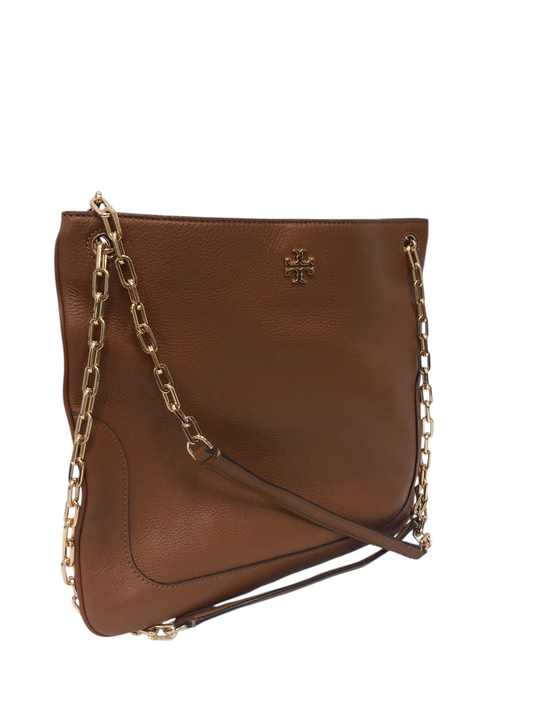 TORY BURCH/Hand Bag/Leather/CML/sliding chain view 1