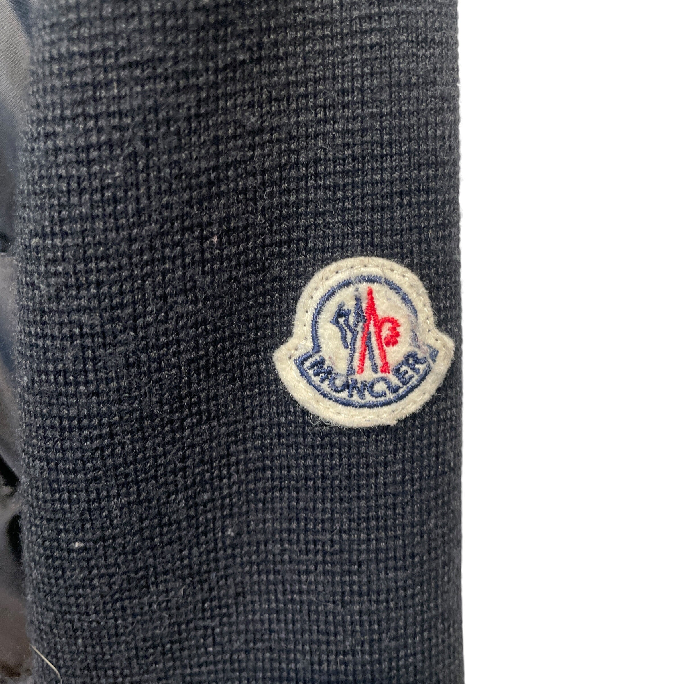 MONCLER/Puffer Jkt/L/Cotton/BLK/TRICOT CARDIGAN view 3