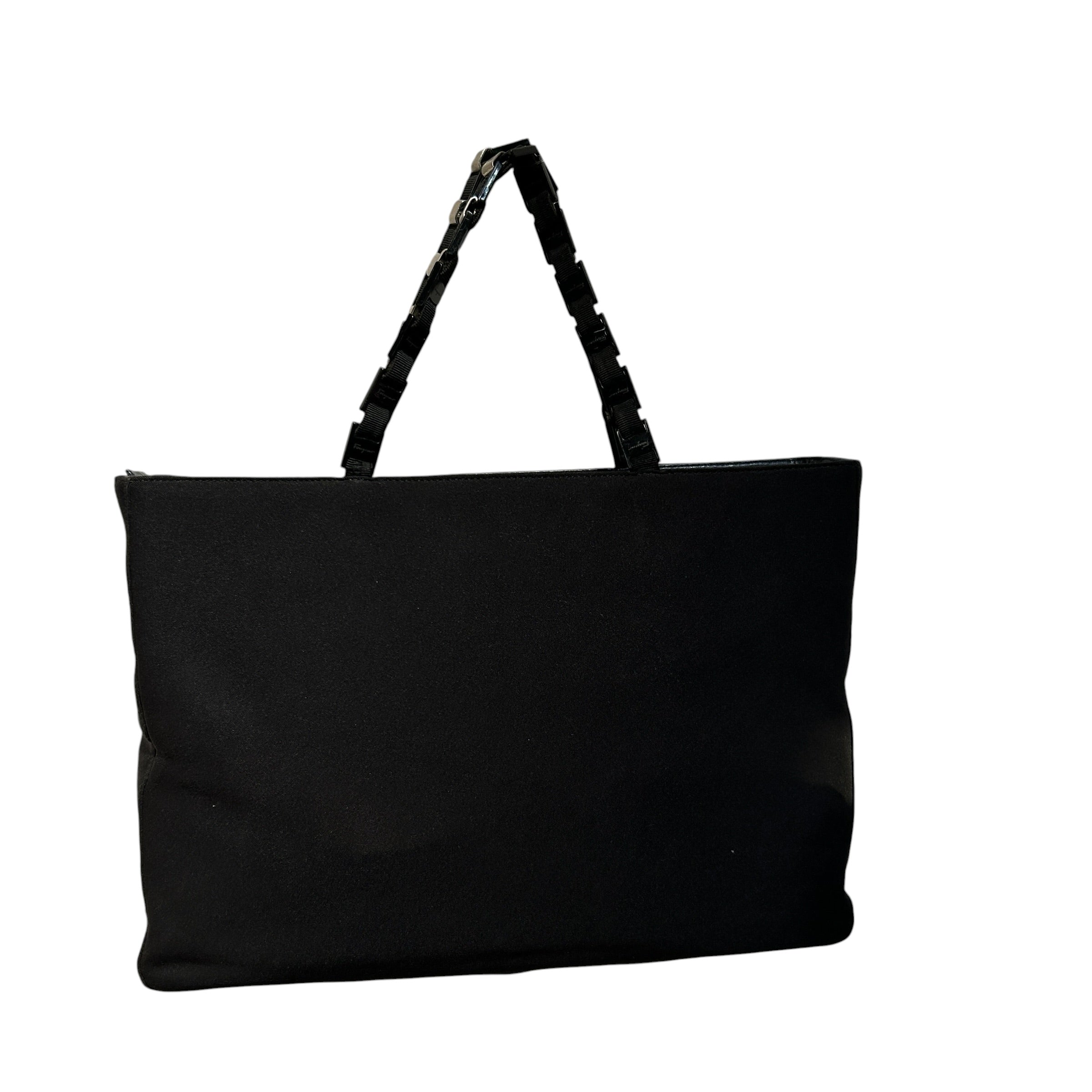 Salvatore Ferragamo/Tote Bag/BLK/Interlocking Metal Handles view 6
