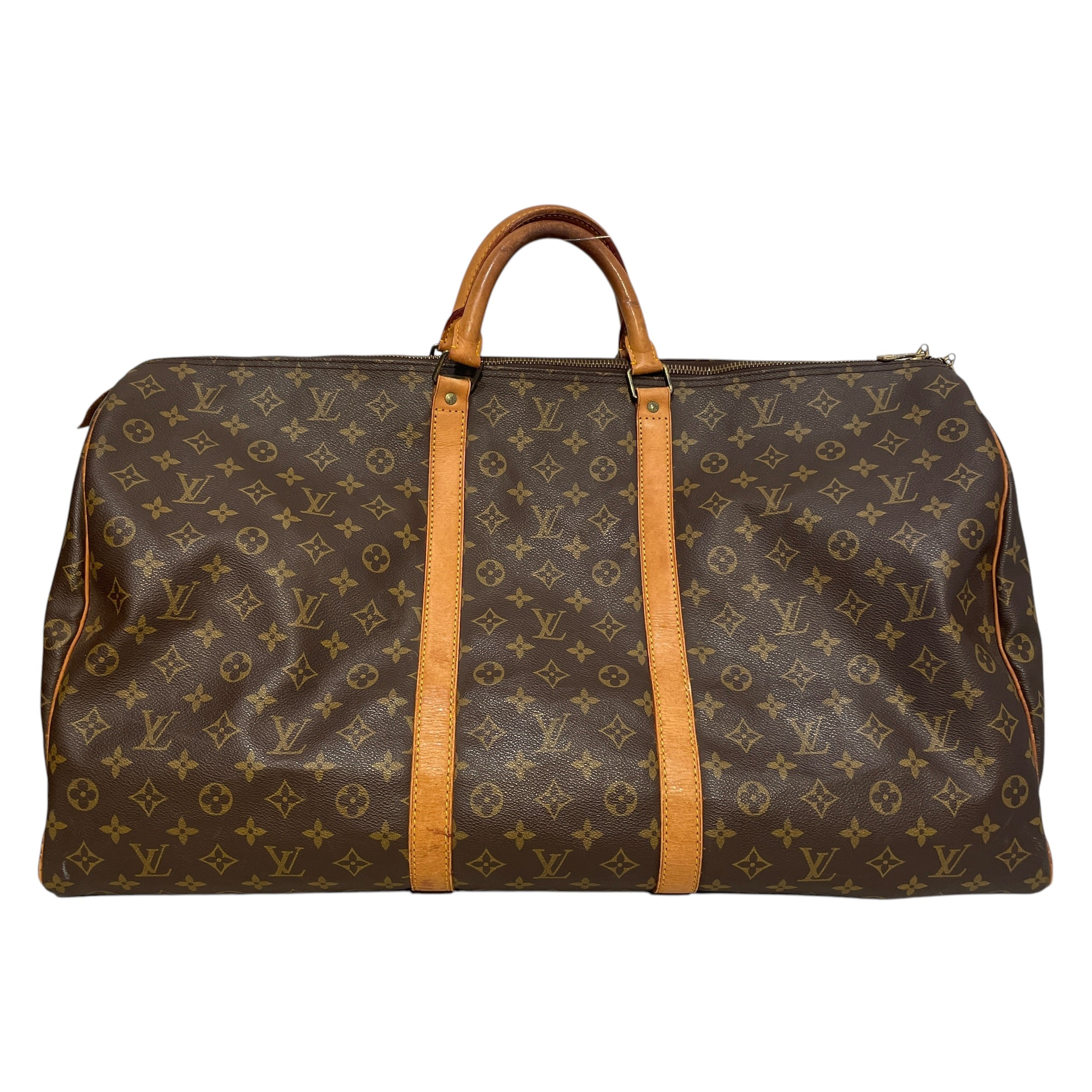 LOUIS VUITTON/Bag/Monogram/Leather/BRW/Monogram Coated Keepall 60 view 1
