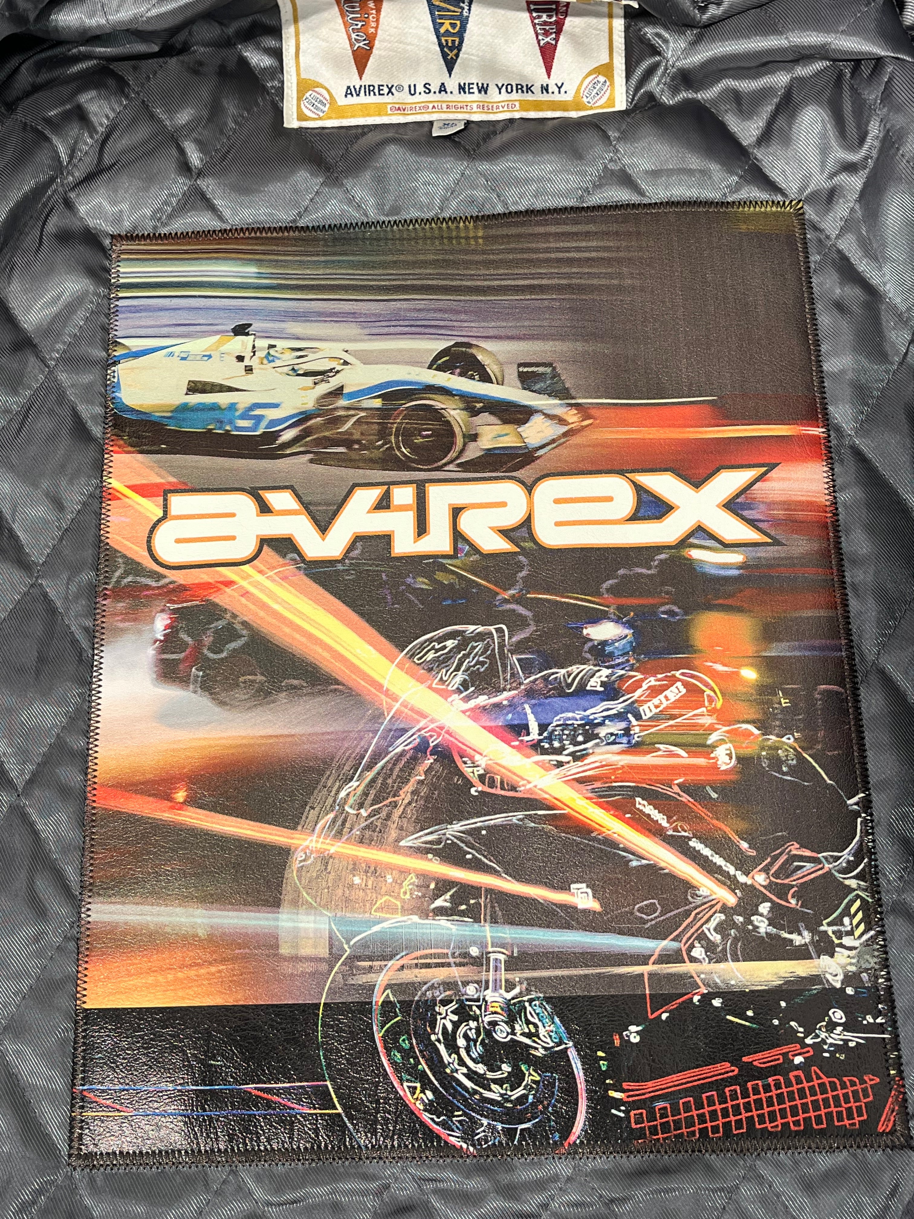 AVIREX/Leather Jkt/XL/Leather/BLU/SPORT BLACK SPIDER 500 JKT view 6