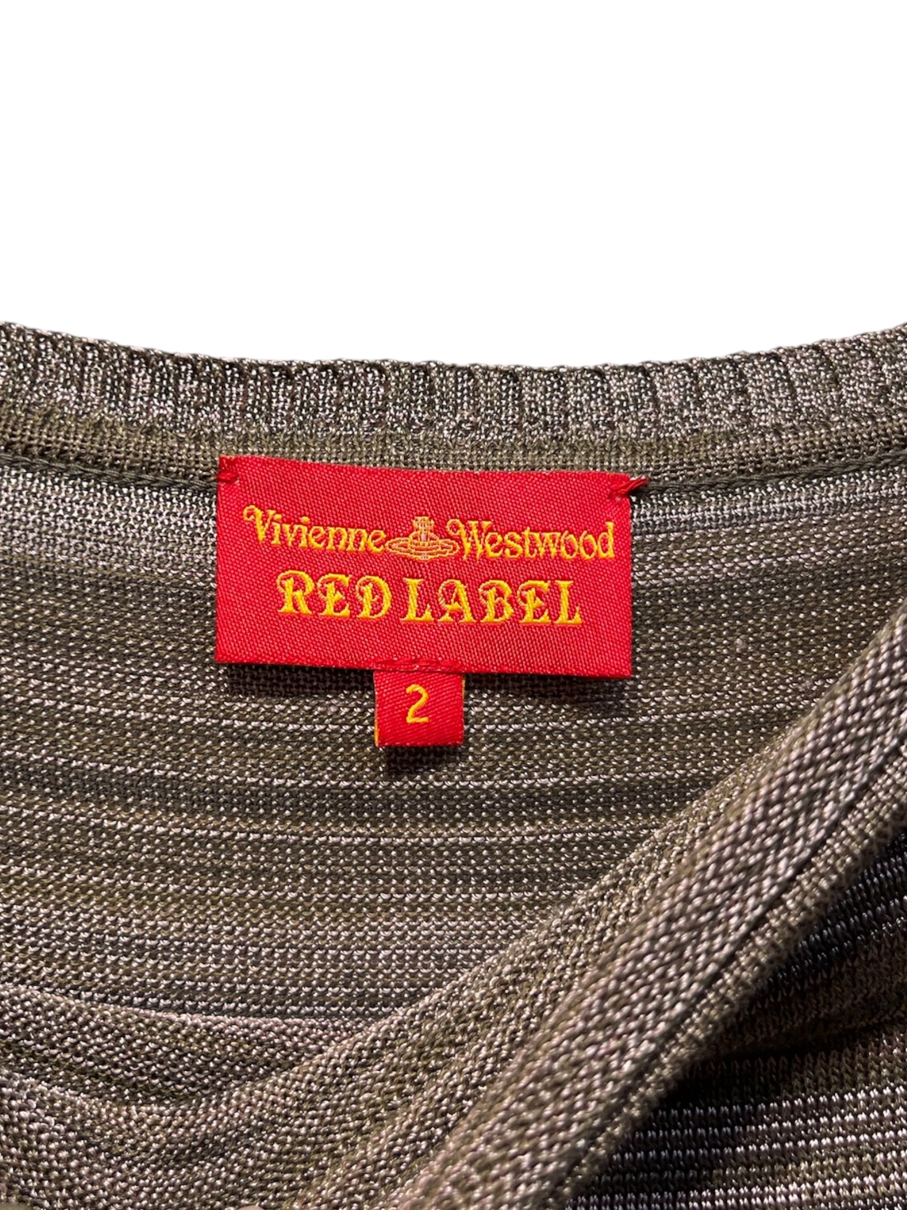 Vivienne Westwood RED LABEL/Sweatshirt/L/Stripe/Silk/GRY/ view 3
