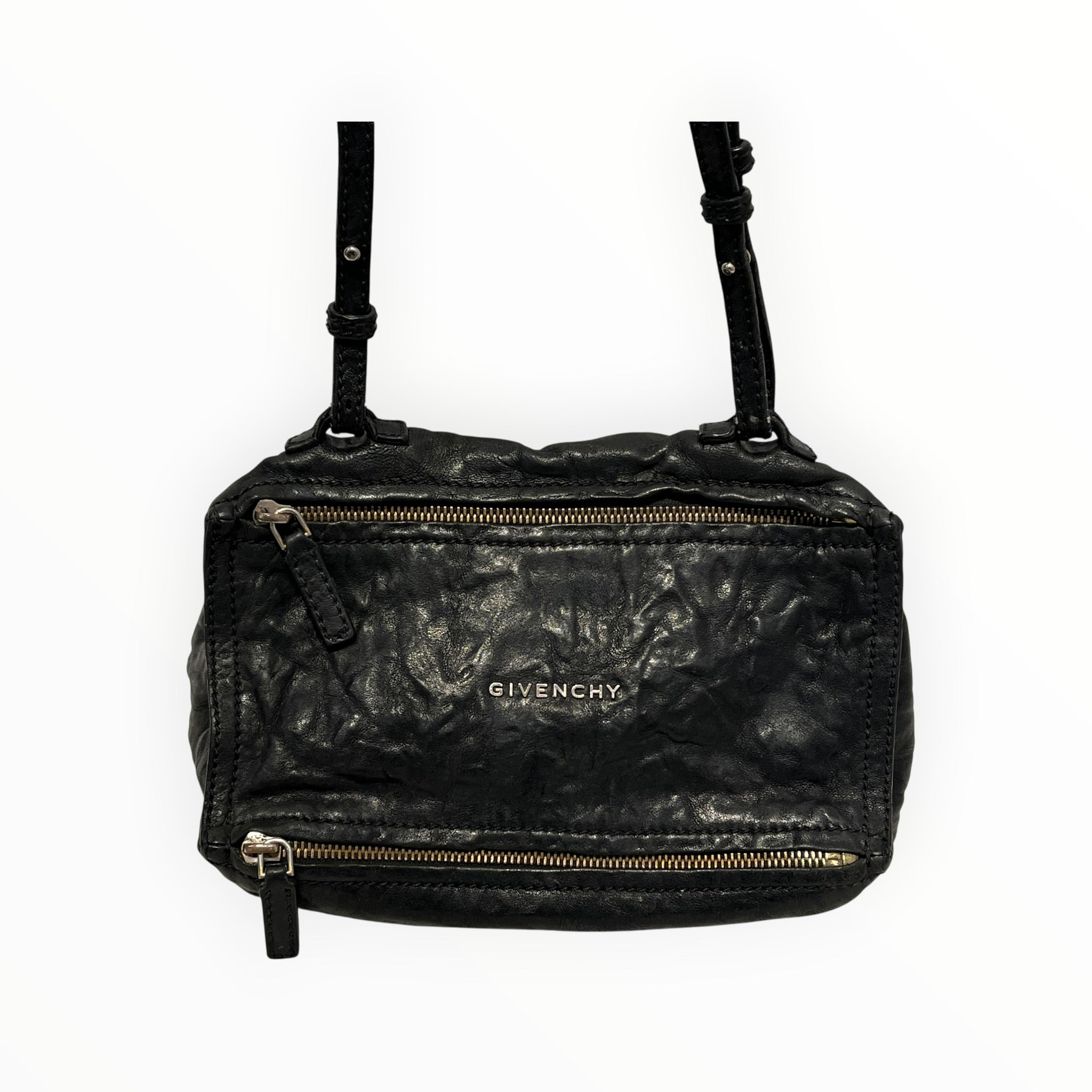 GIVENCHY/Cross Body Bag/Leather/BLK/pandora mini bag view 3