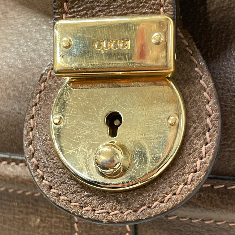 GUCCI/Hand Bag/Leather/BRW/Sherry Line Doctor Bag