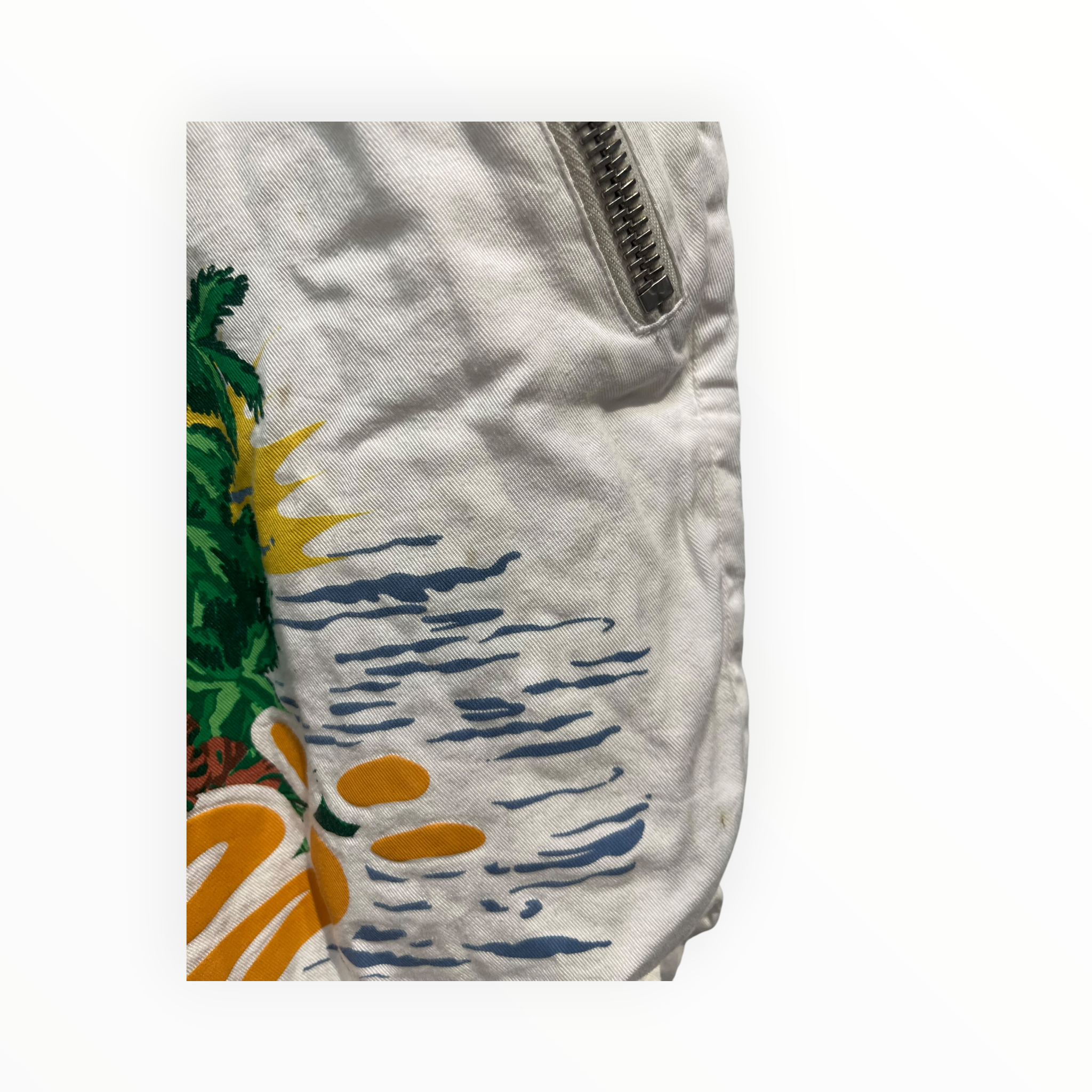 RHUDE/Shorts/M/Cotton/WHT/BEACH SCENE LEGS view 3