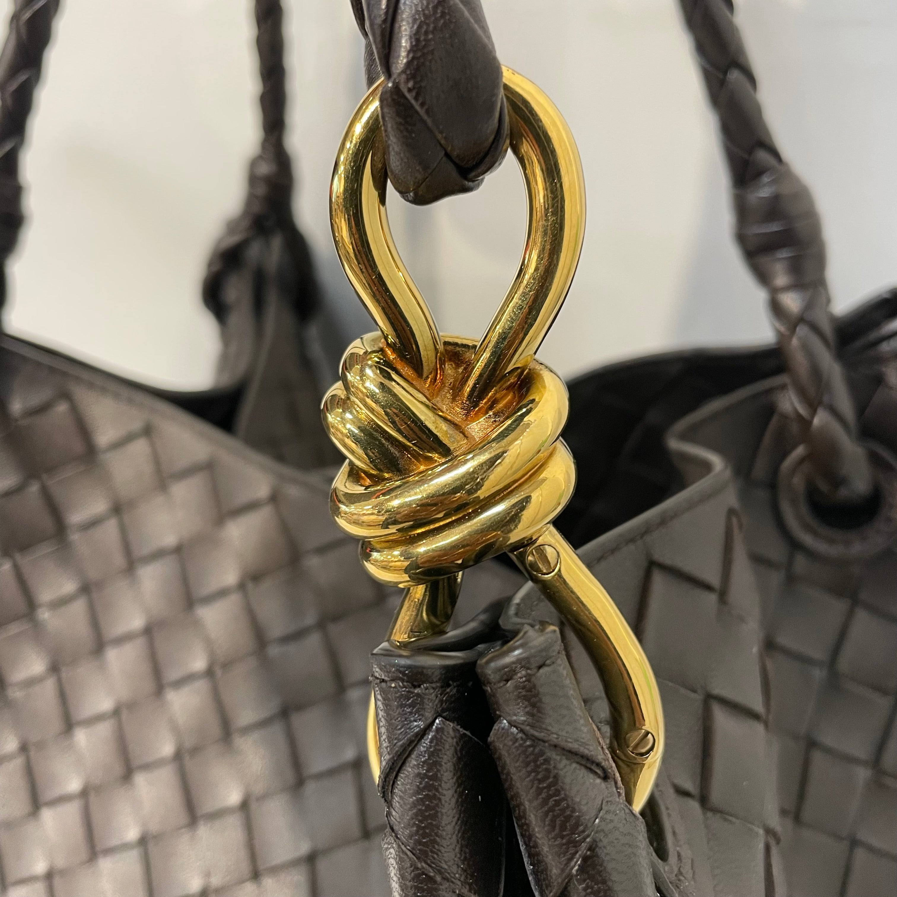 BOTTEGA VENETA/Tote Bag/Leather/BRW/parachute knot view 6