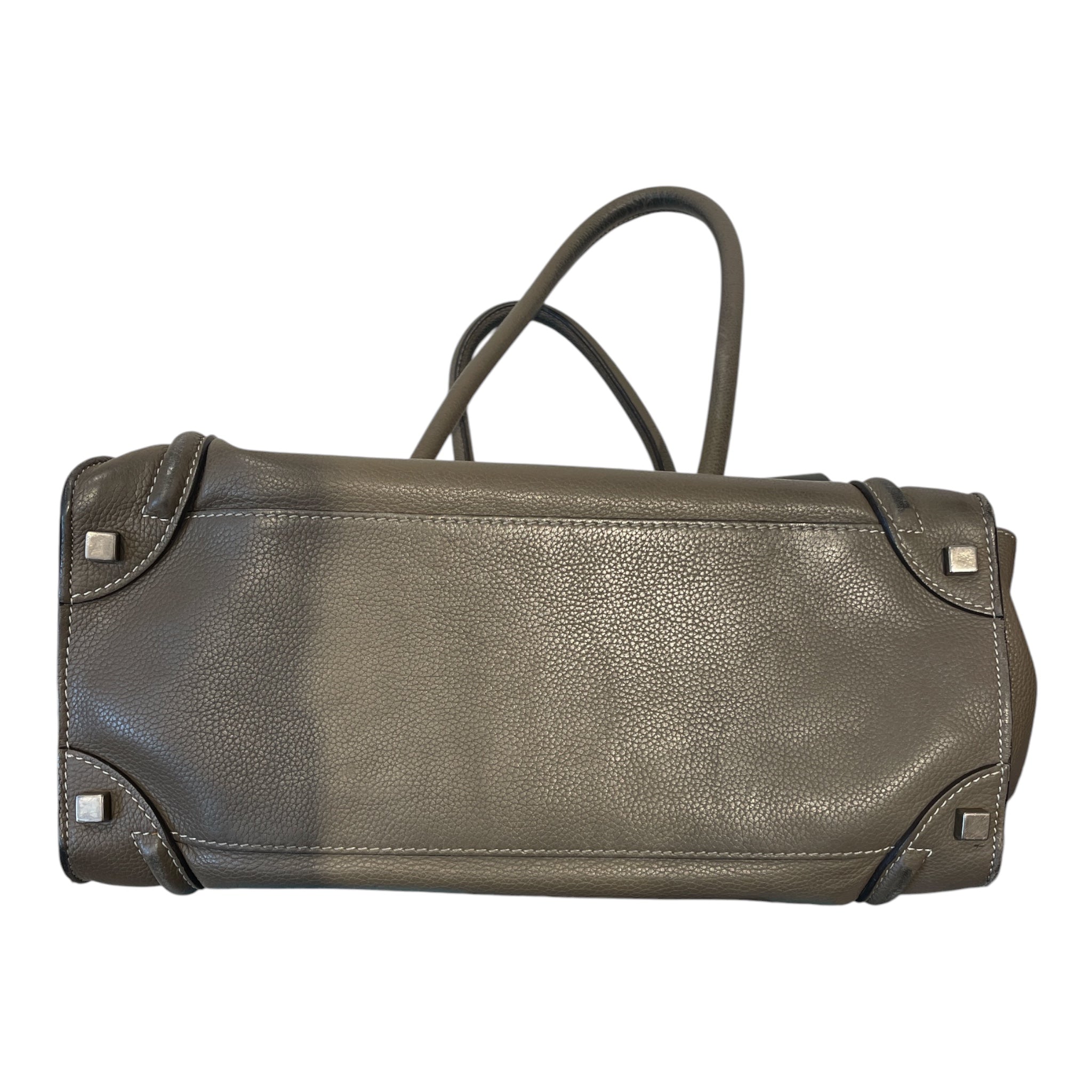 CELINE/Hand Bag/Leather/GRY/LEATHER LUGGAGE TOTE view 4