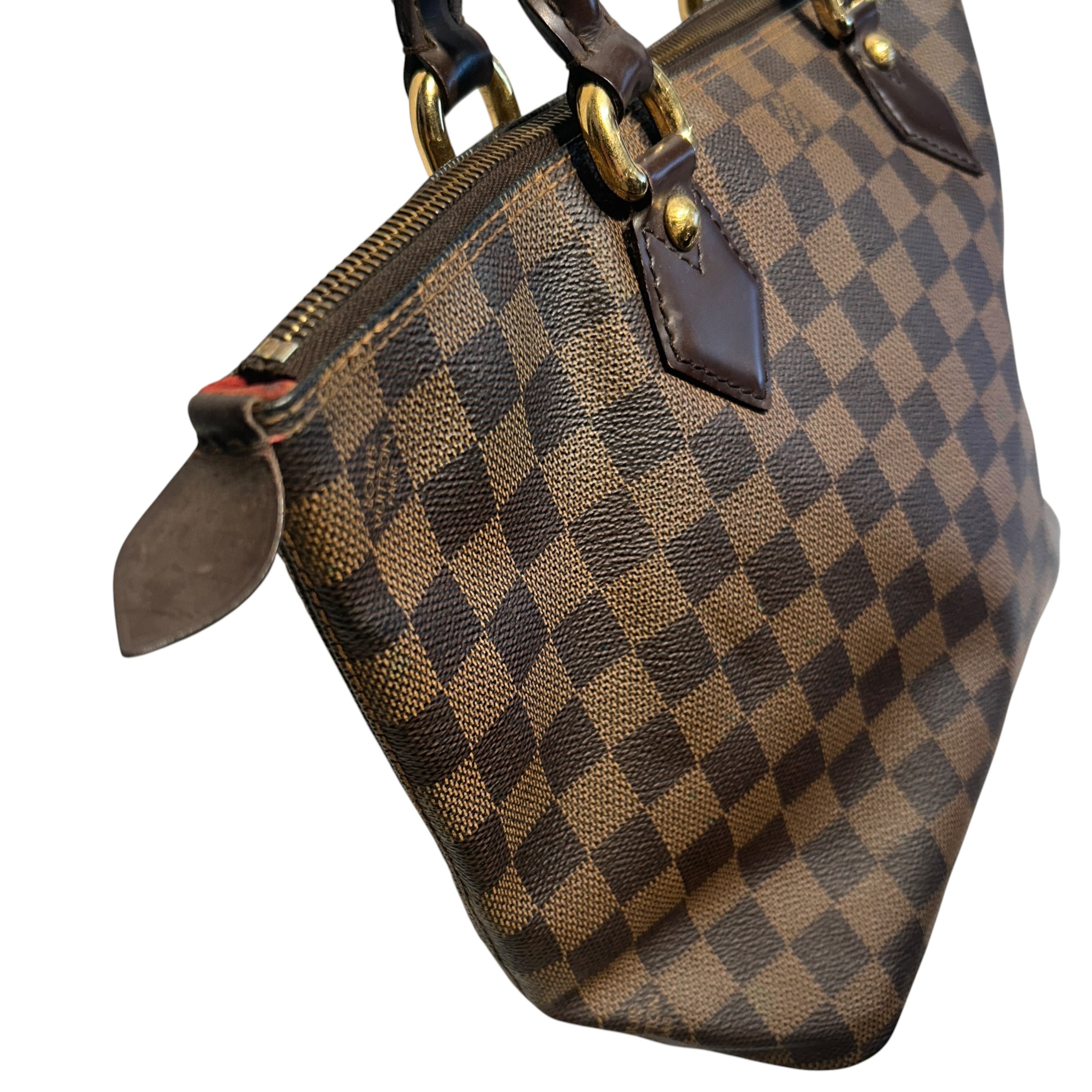LOUIS VUITTON/Hand Bag/Houndstooth Check/Leather/BRW/saleya pm view 7