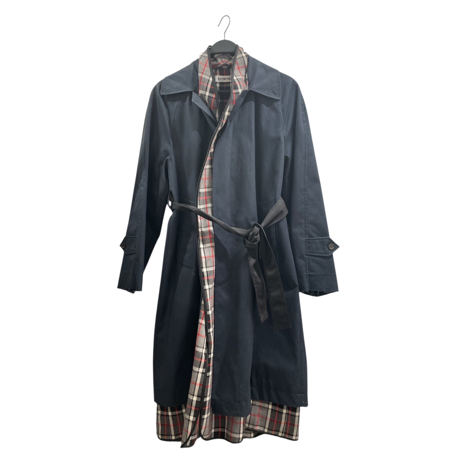 BALENCIAGA/Trenchcoat/36/Cotton/NVY/UP57201801874 view 1