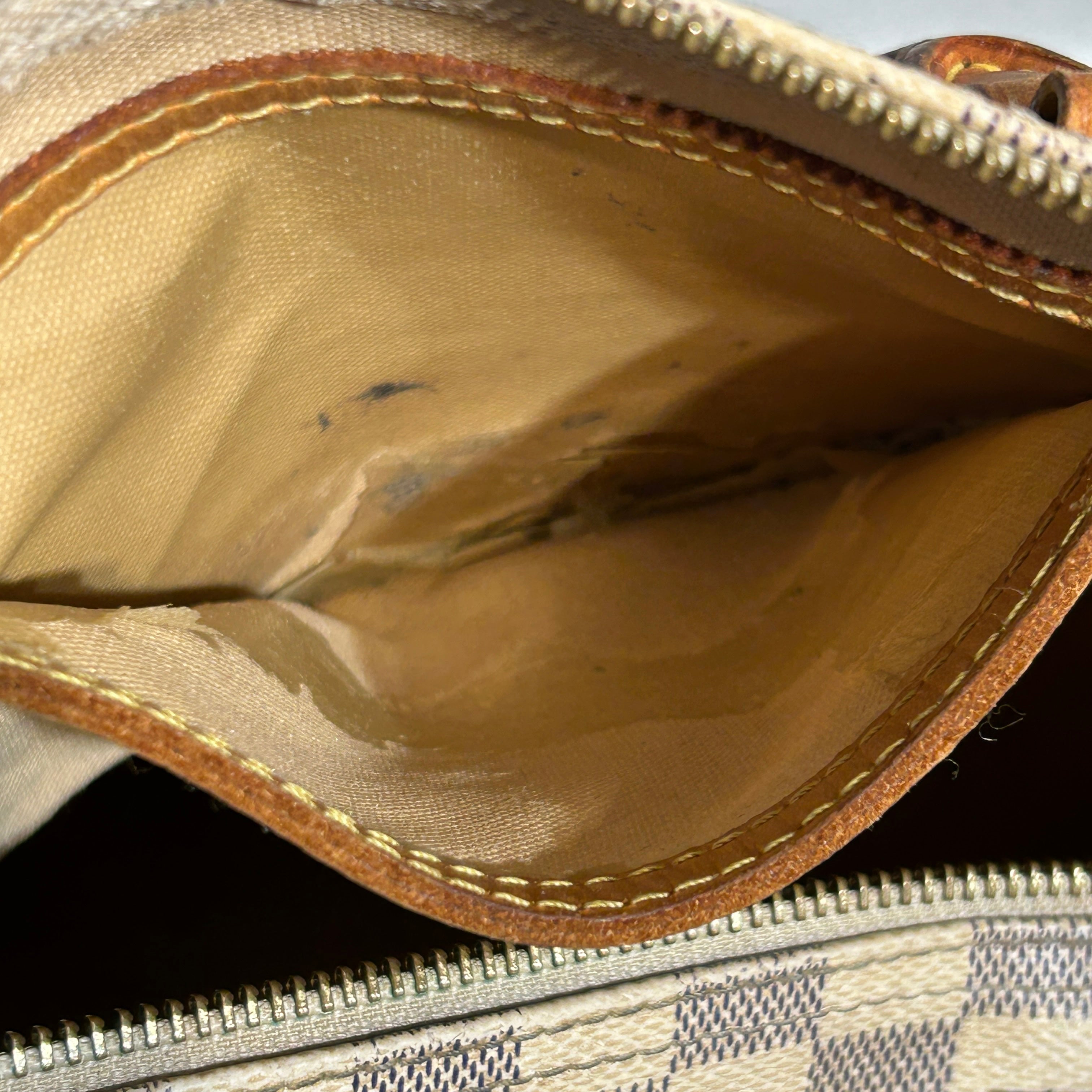 LOUIS VUITTON/Bag/Hombre Check/Leather/CRM/DAMIER AZUR SPEEDY 35 view 5