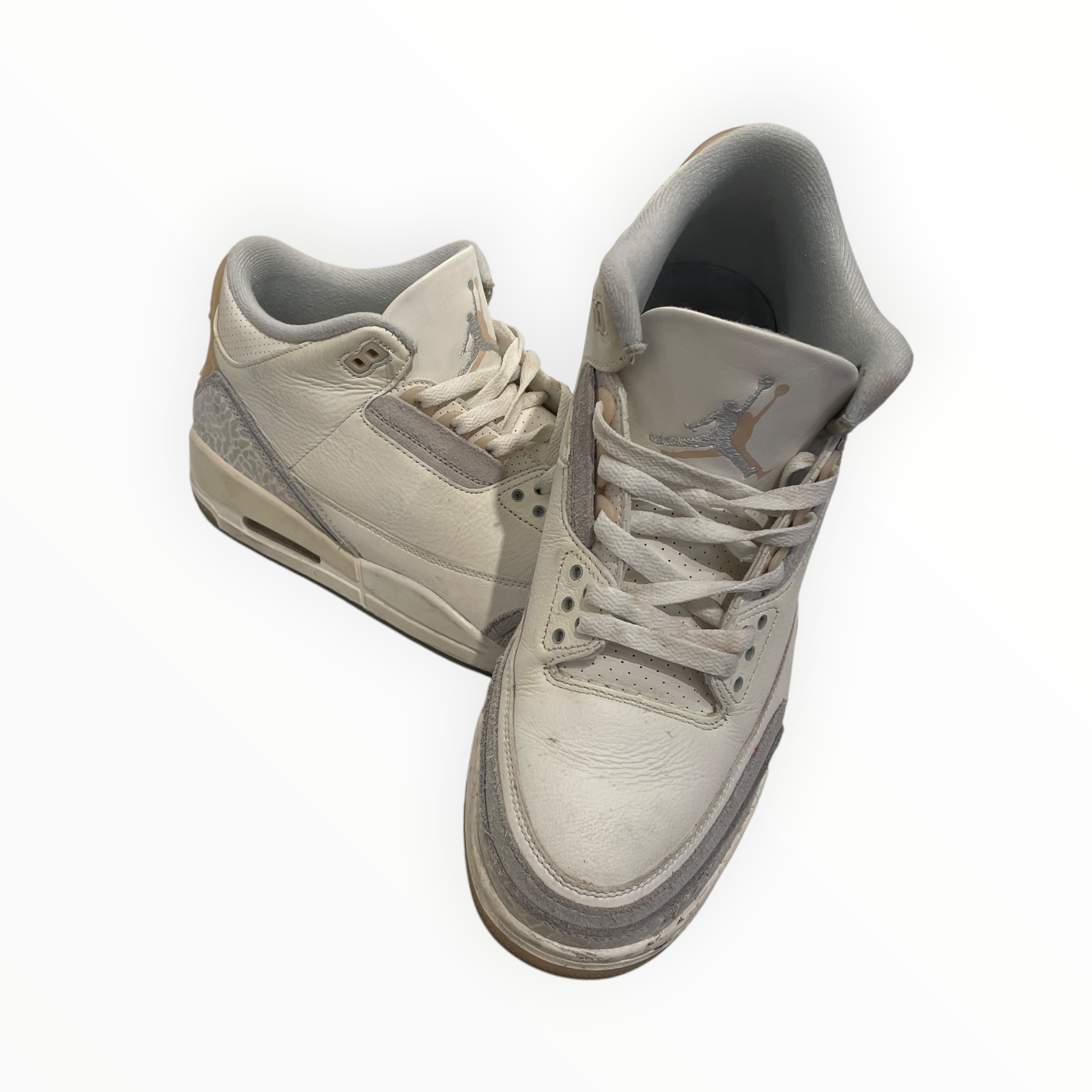 NIKE/Low-Sneakers/US 10.5/Leather/WHT/JORDAN 3 CRAFT view 3