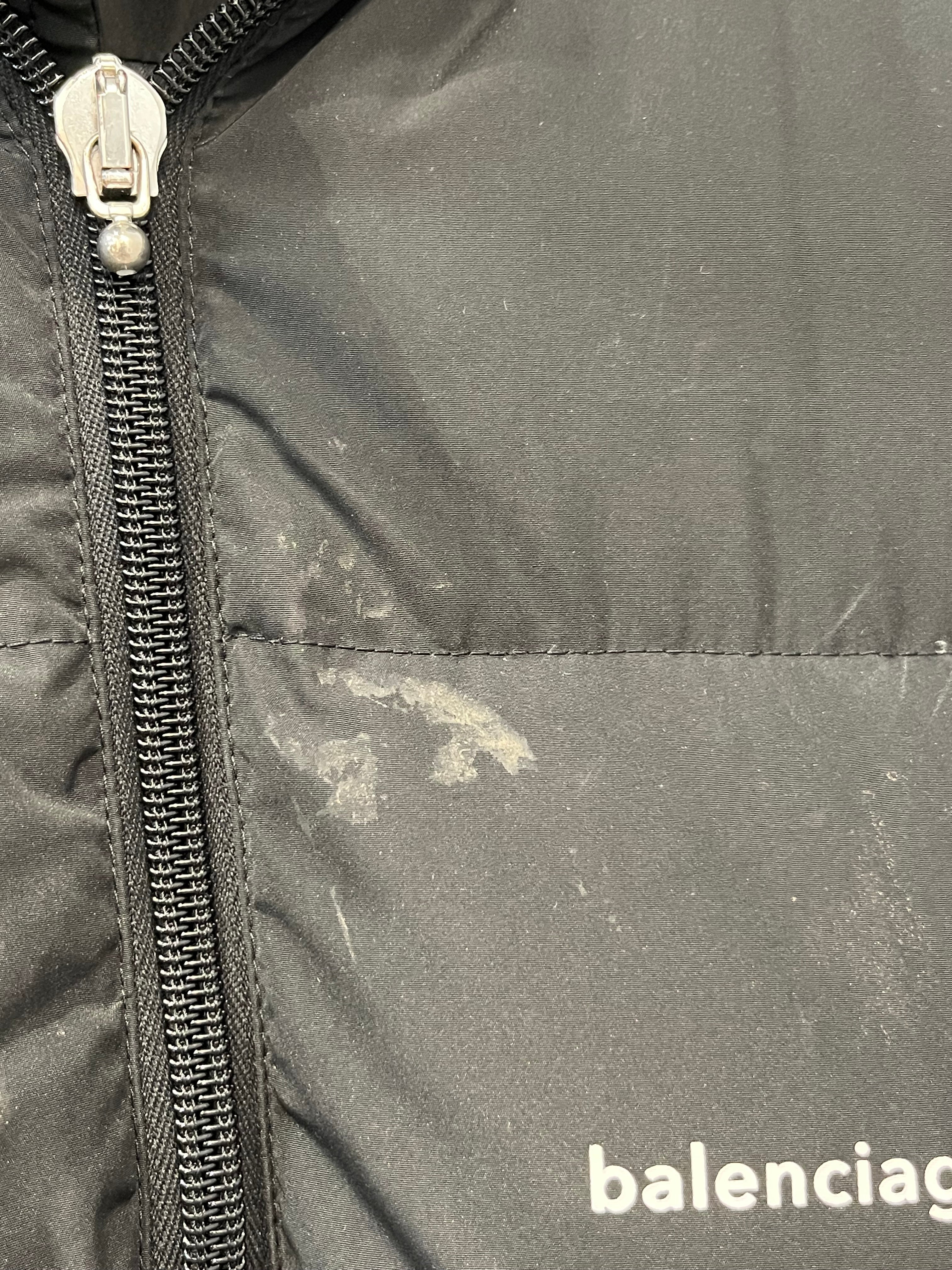 BALENCIAGA/Puffer Jkt/48/Cotton/BLK/LOGO DOWN view 7