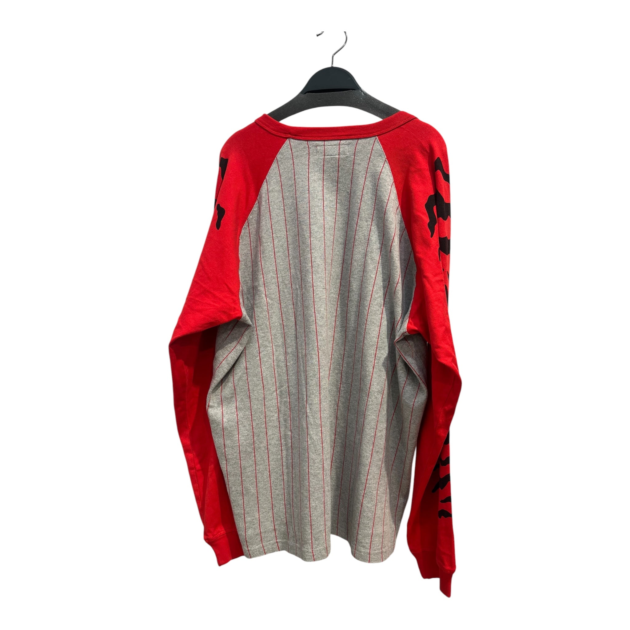 Supreme/LS T-Shirt/XL/Cotton/RED/Graphic/tiger sleeve raglan baseball94 view 2