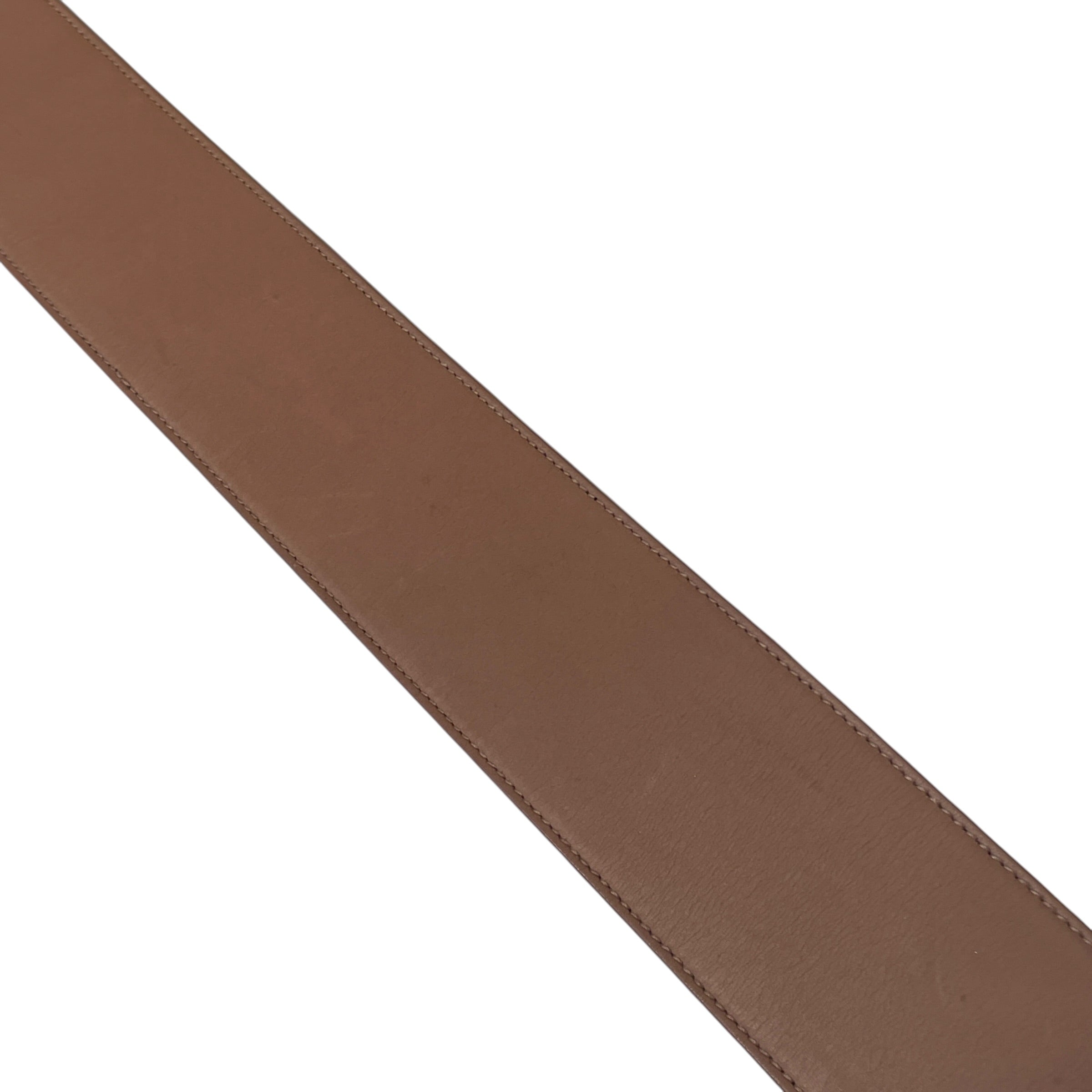 BOTTEGA VENETA/Belt/Leather/BEG/SQUARE GOLD BELT BUCKLE view 5