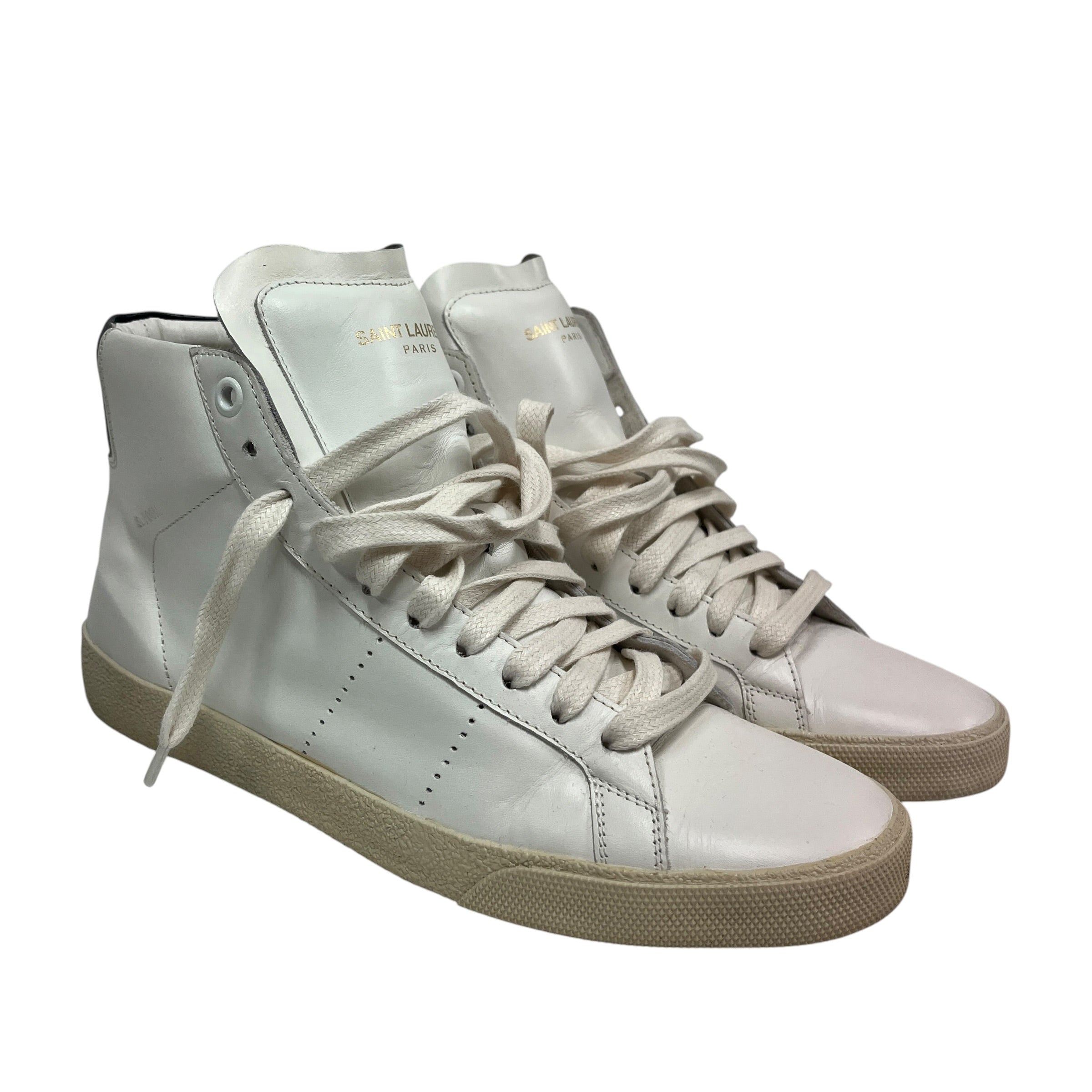 SAINT LAURENT/Hi-Sneakers/EU 37/Leather/WHT/SL/01H view 1