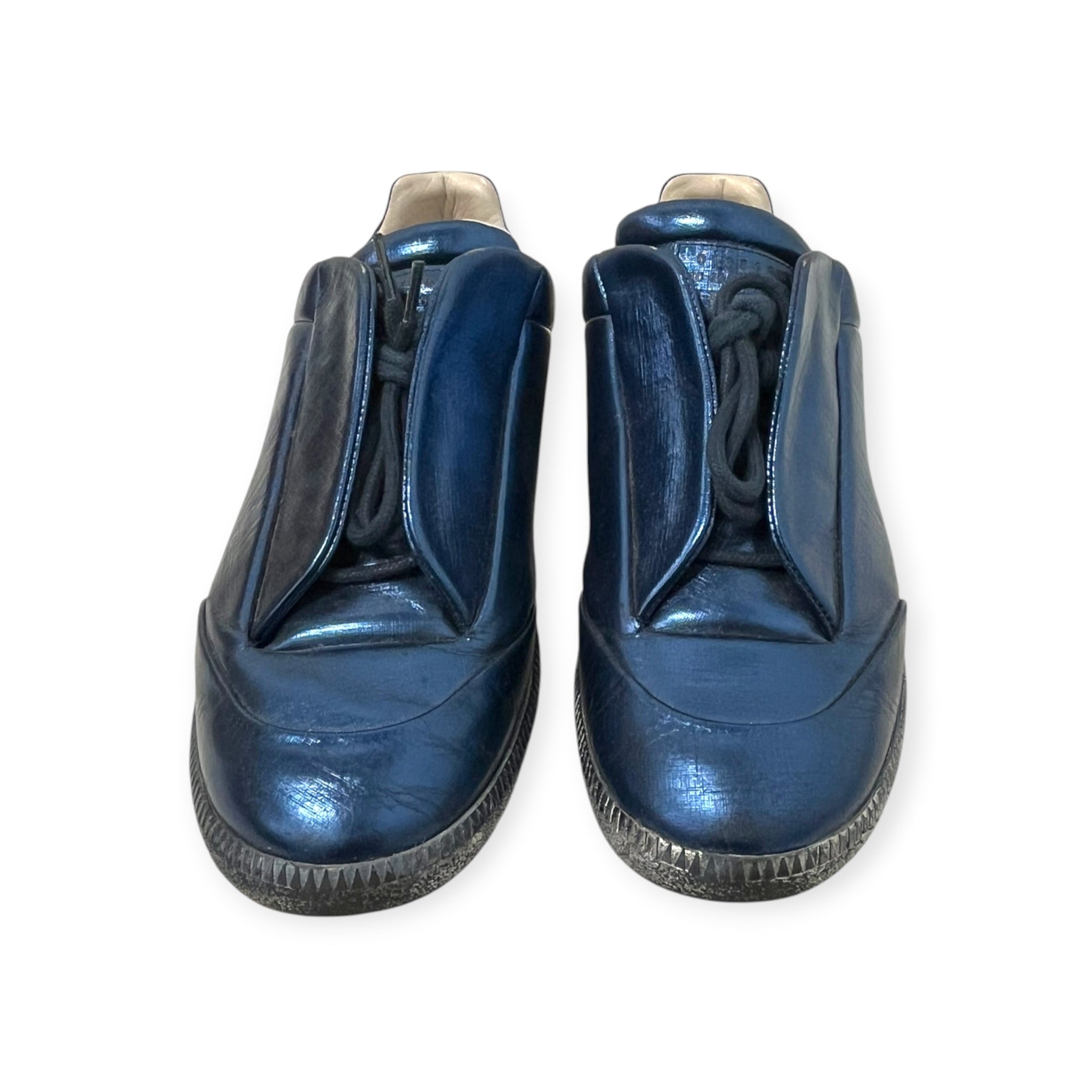 Maison Margiela/Low-Sneakers/EU 43/Faux Leather/BLU/METALLIC SILVER FUTURE LOWS view 9