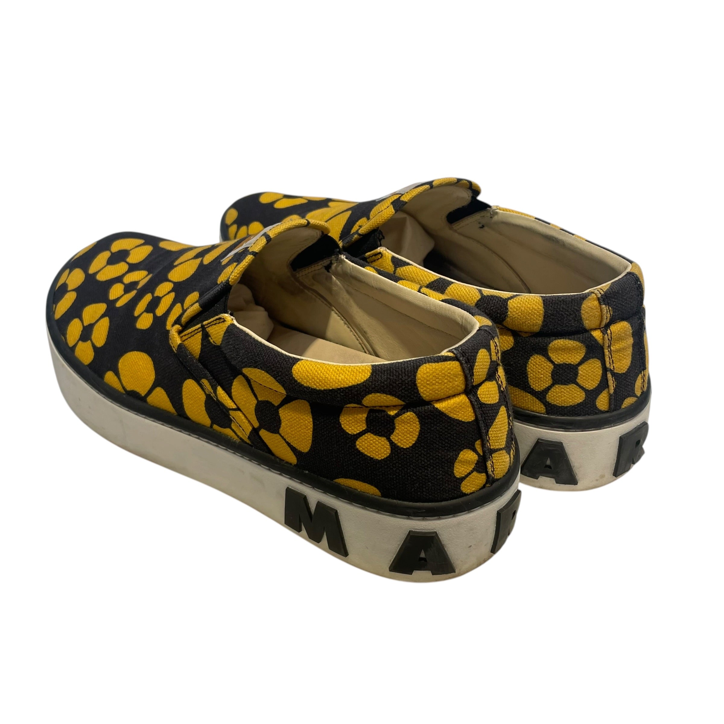 MARNI/Carhartt/Low-Sneakers/US 11/Floral Pattern/Cotton/YEL/VAN SLIP ON STYLE view 2