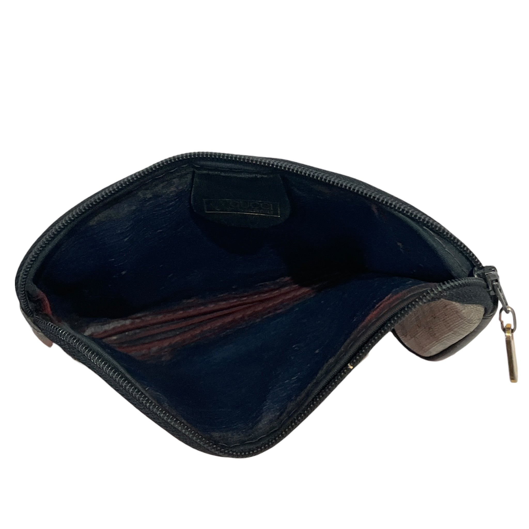 GUCCI/Pouch/Monogram/Cotton/GRY/48W9JYV, BLUE TRIM view 3