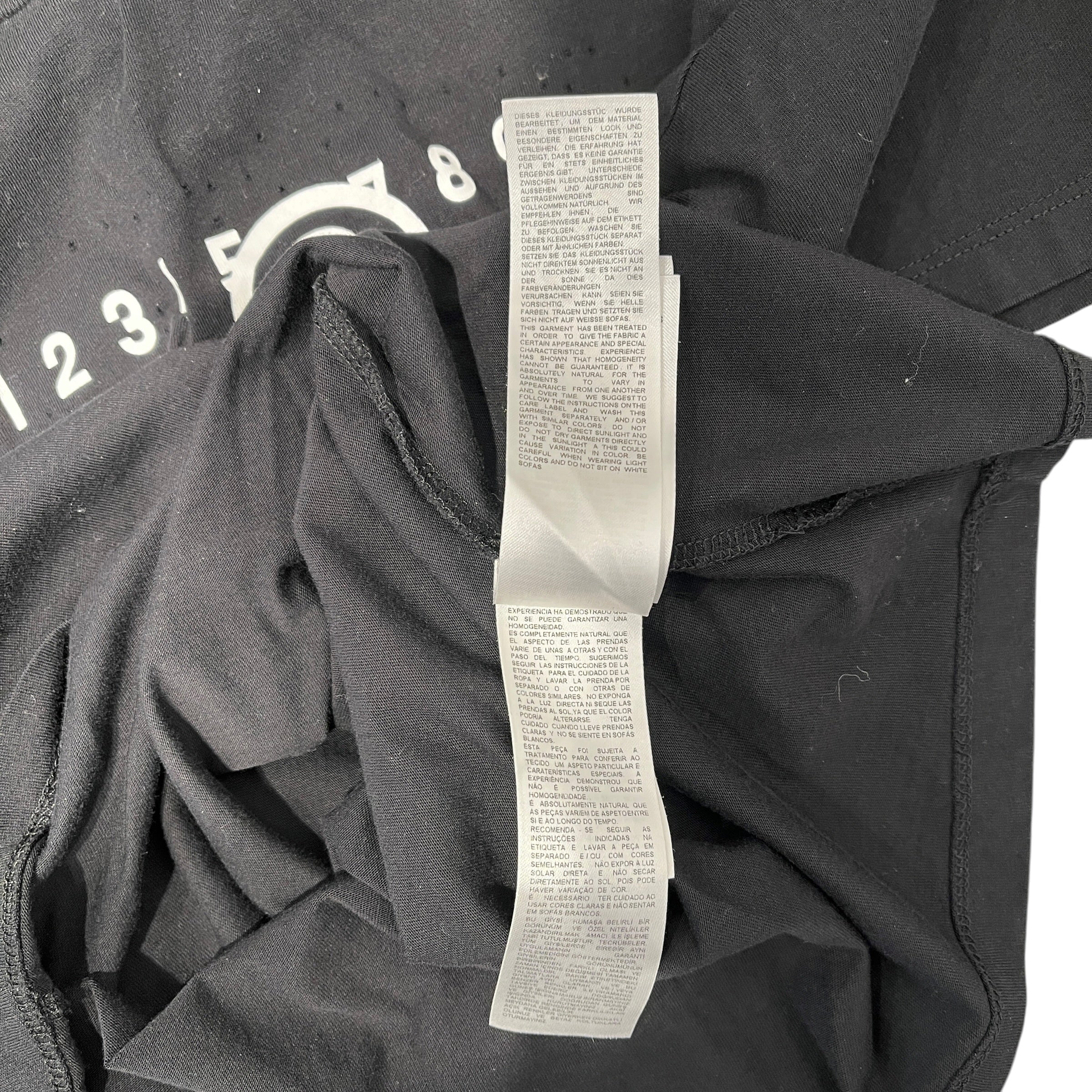 Maison Margiela/T-Shirt/14/Cotton/BLK/6 "numbers" view 7