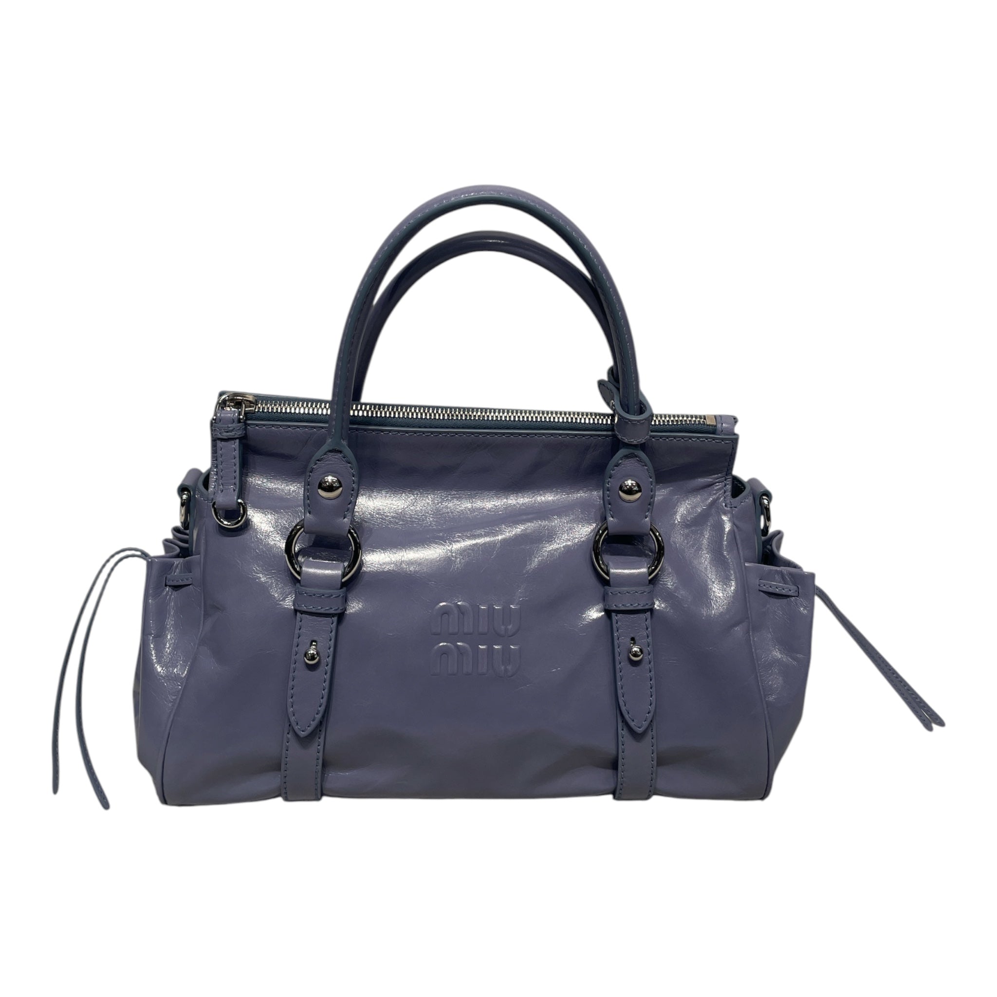 MIU MIU/Bag/Leather/BLU/Glossy Aviation Blue view 1