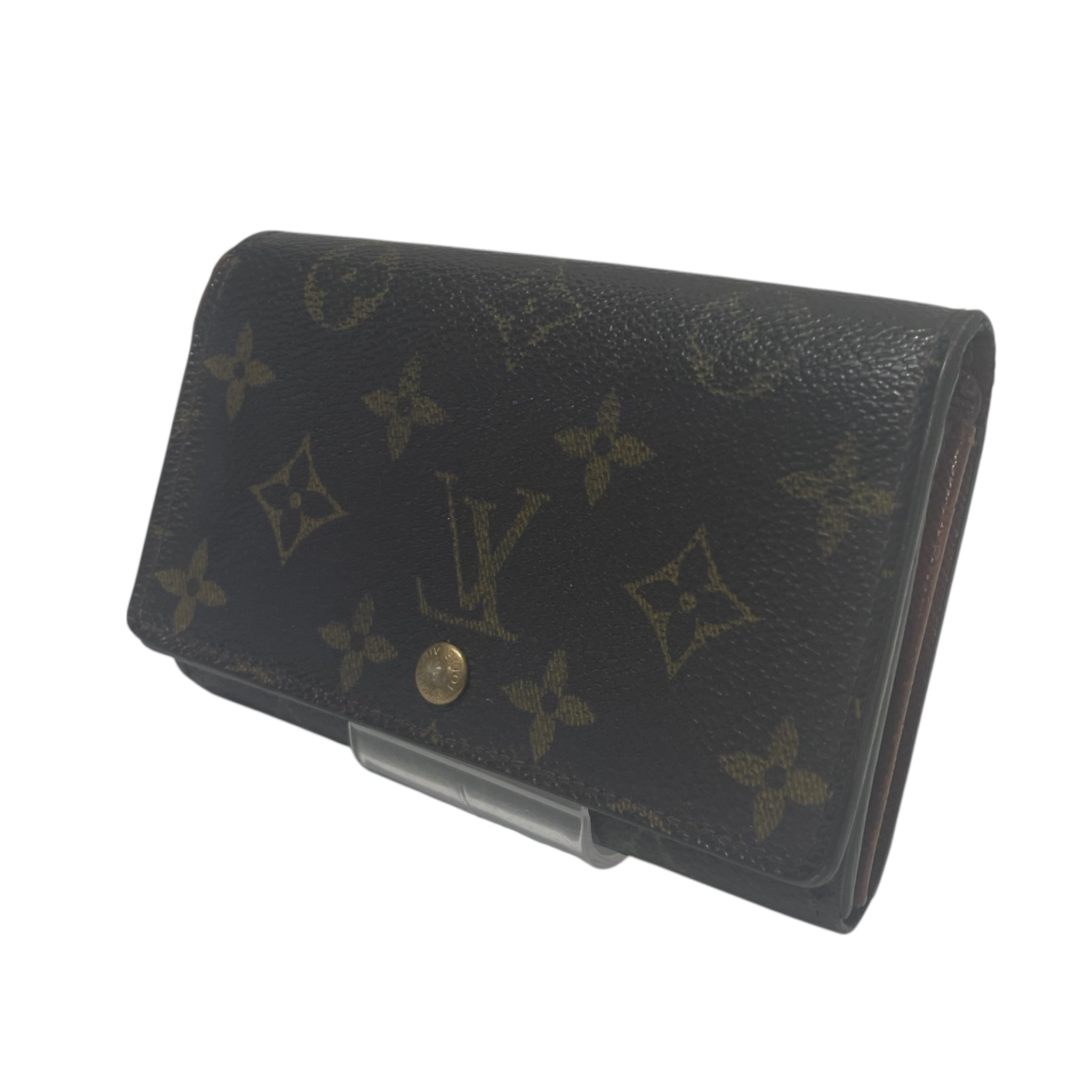 LOUIS VUITTON/Bifold Wallet/Monogram/Leather/BRW/Monogram Porte Monnaie Tresos view 1