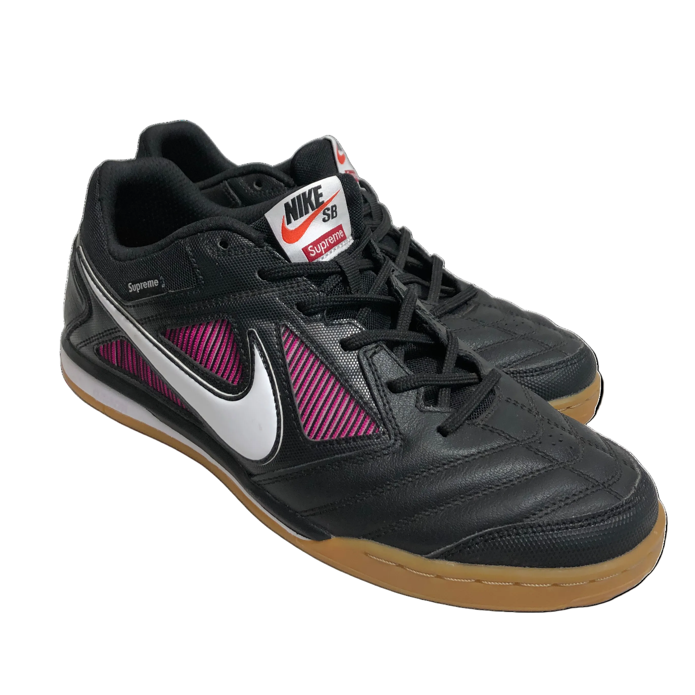 Supreme/NIKE SB/Low-Sneakers/US 9.5/Cotton/BLK/GATO SNEAKER view 1
