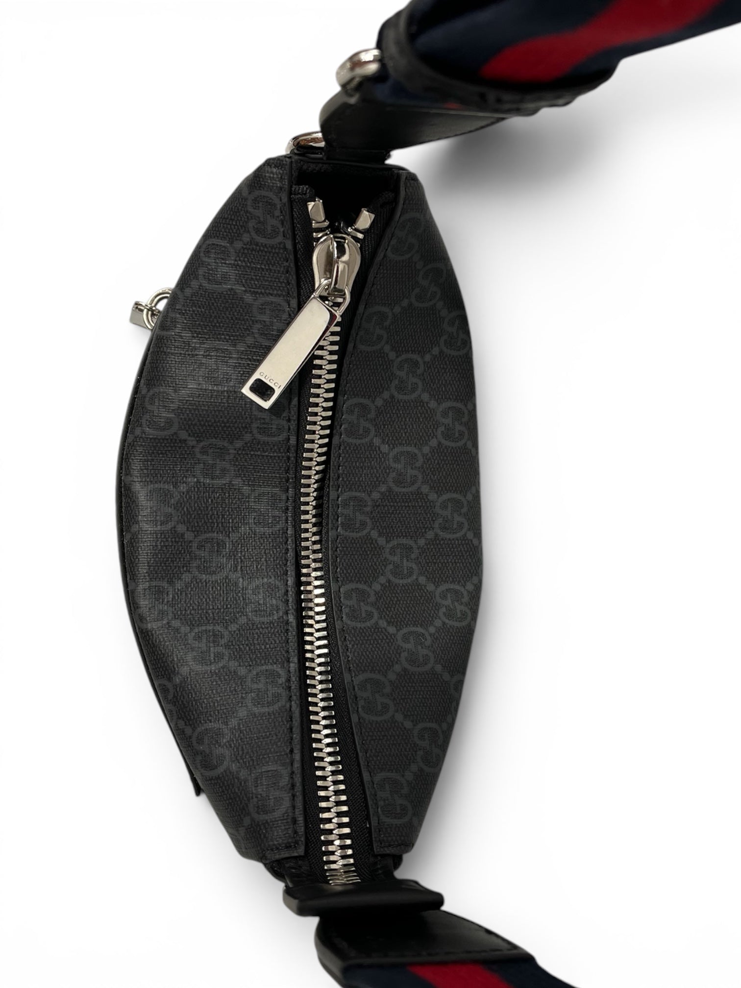 GUCCI/Cross Body Bag/Monogram/BLK/GG Messenger Bag view 4