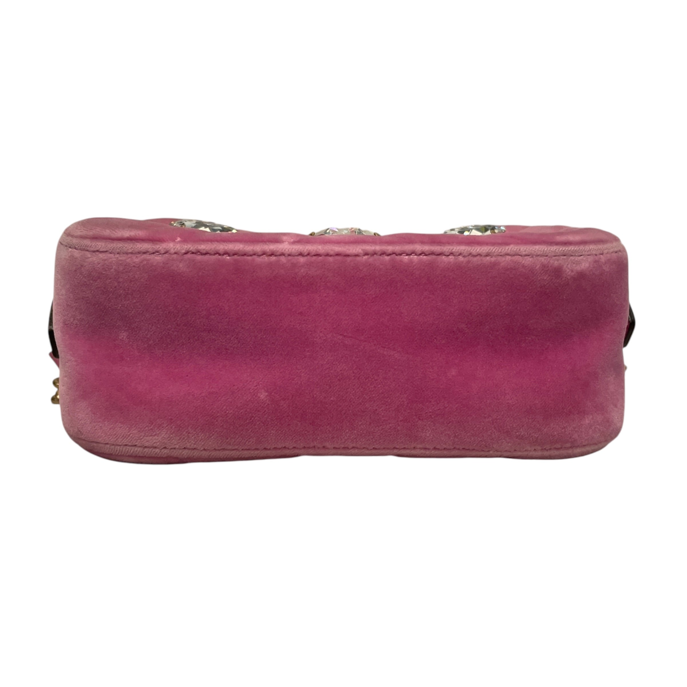 GUCCI/Cross Body Bag/PNK/Matelasse Marquise Crystal view 3
