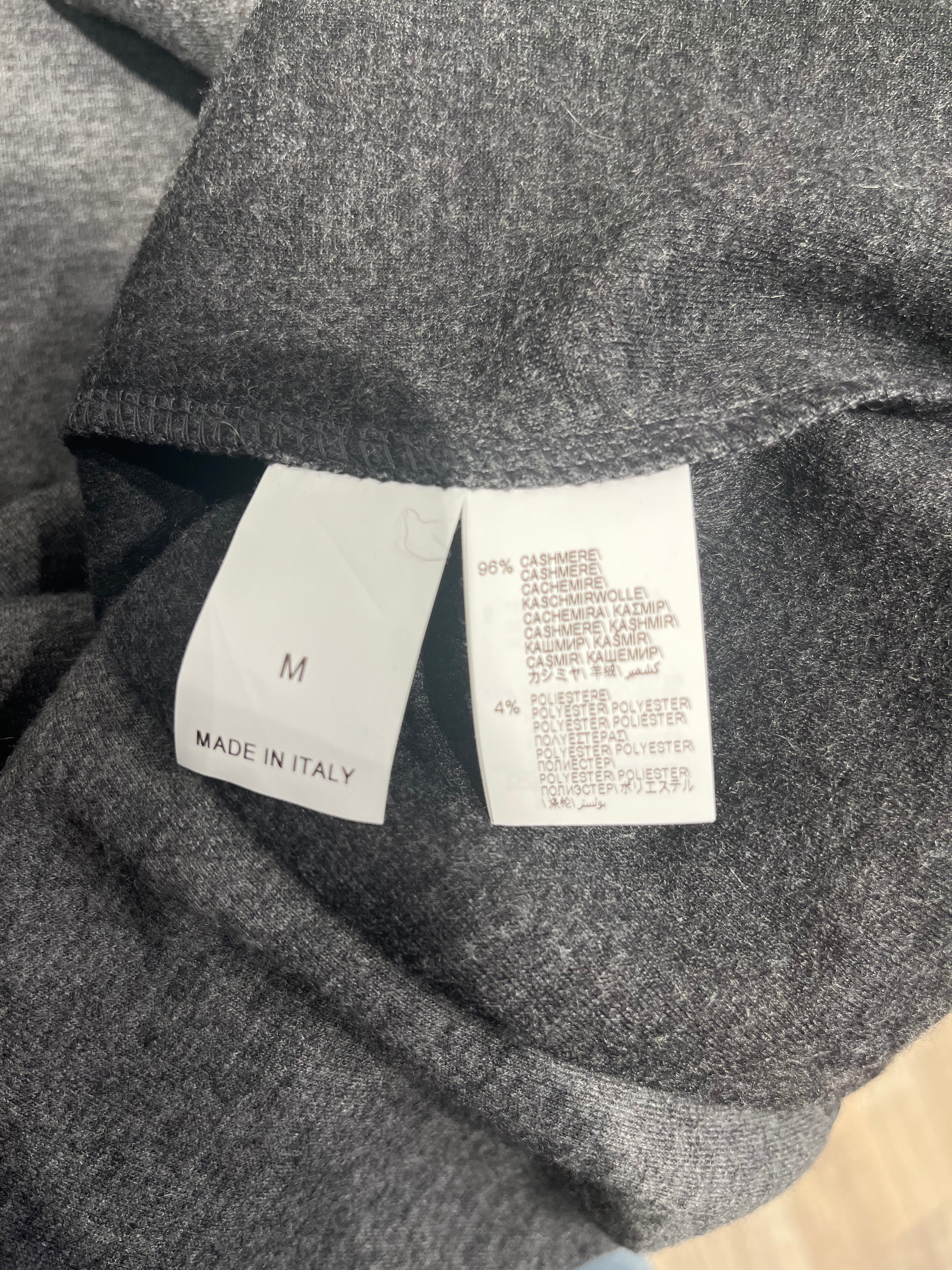 BRUNELLO CUCINELLI/Zip Up Hoodie/M/Cashmere/GRY/rhinestones view 3