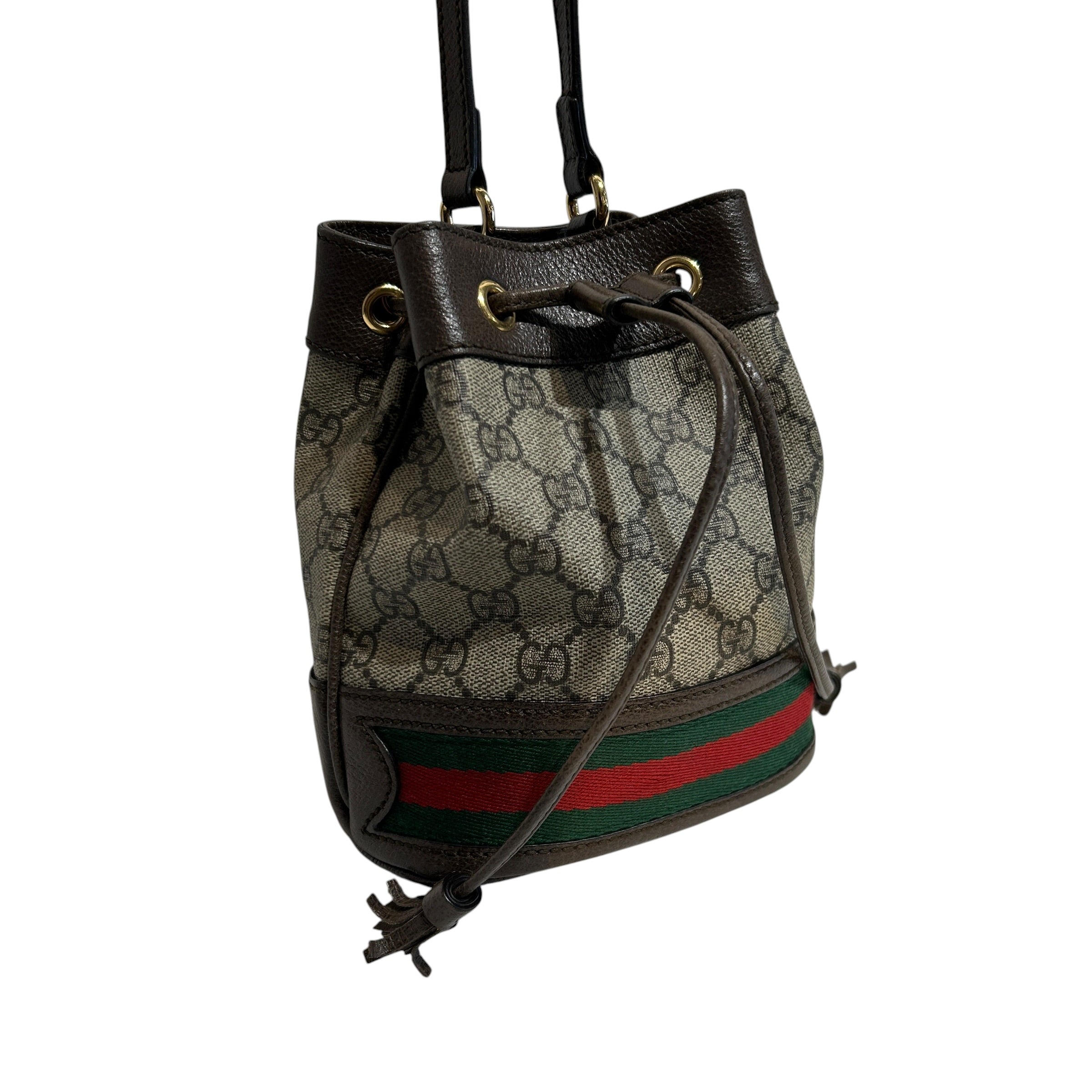 GUCCI/Bag/Monogram/KHK/Small Ophidia Bucket view 6