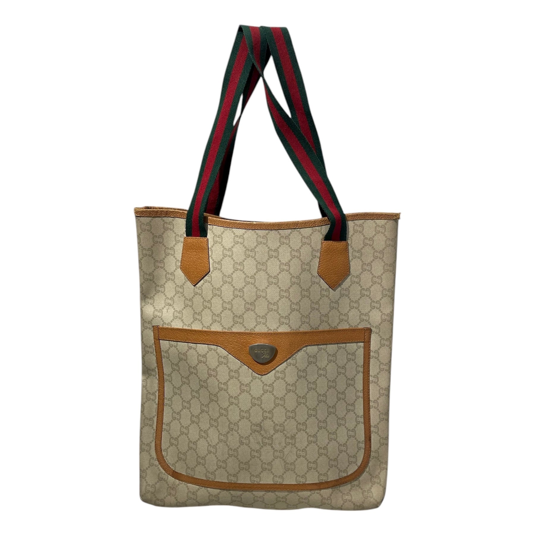 GUCCI PLUS/Tote Bag/L/Monogram/Leather/BEG/ view 1