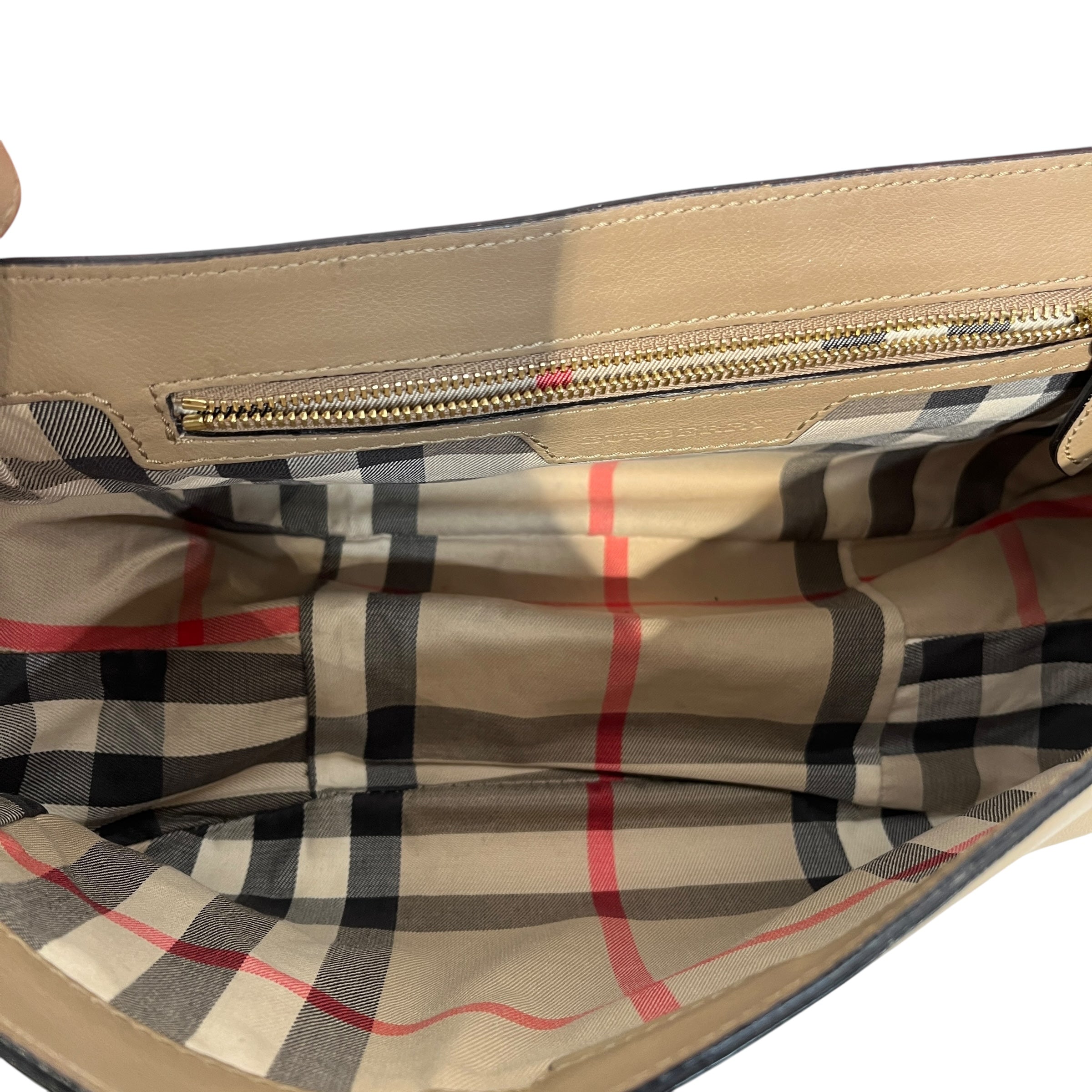 BURBERRY/Cross Body Bag/OS/Leather/KHK/2way view 6