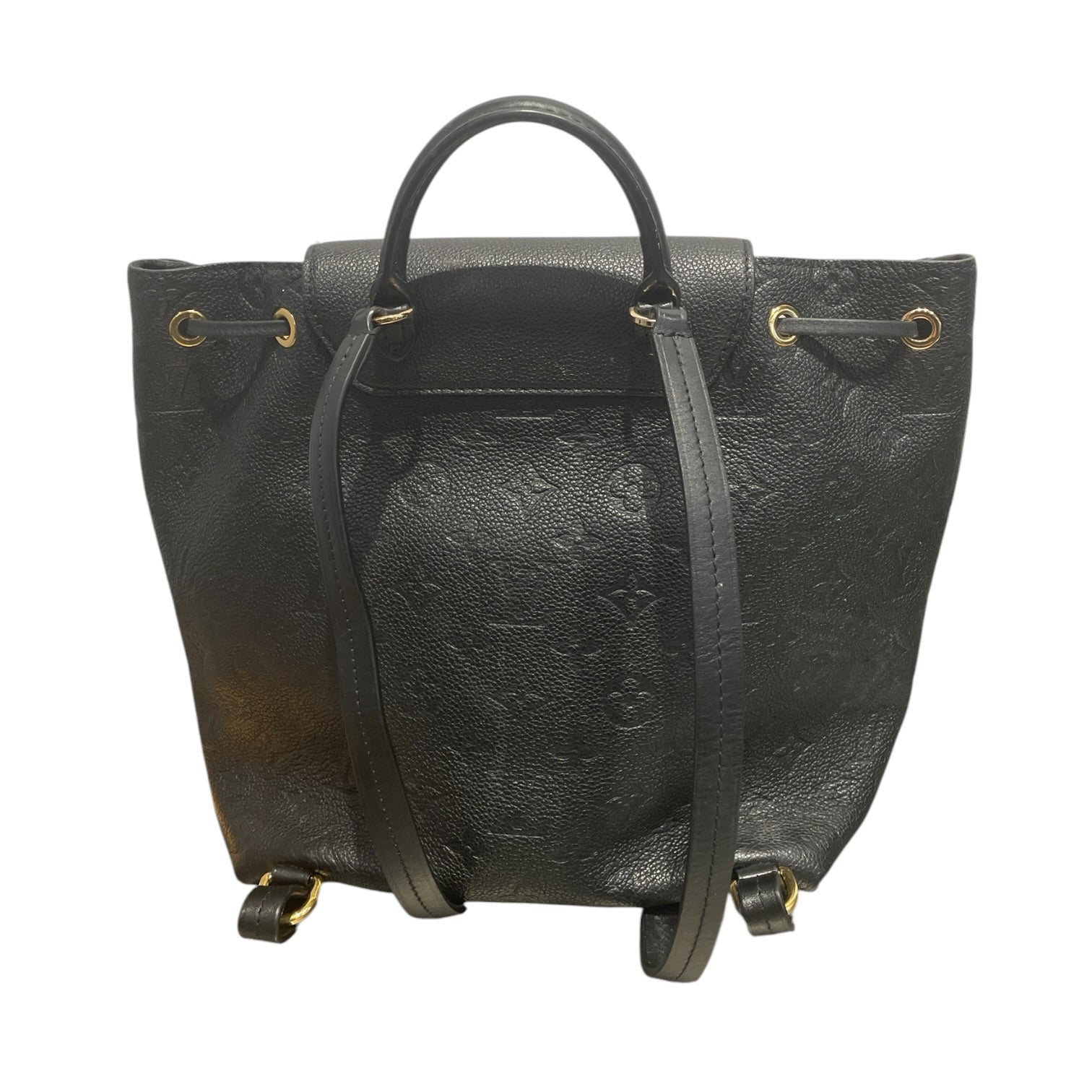 LOUIS VUITTON/Backpack/OS/Monogram/Leather/BLK/Drawstring Mostouris BP view 2