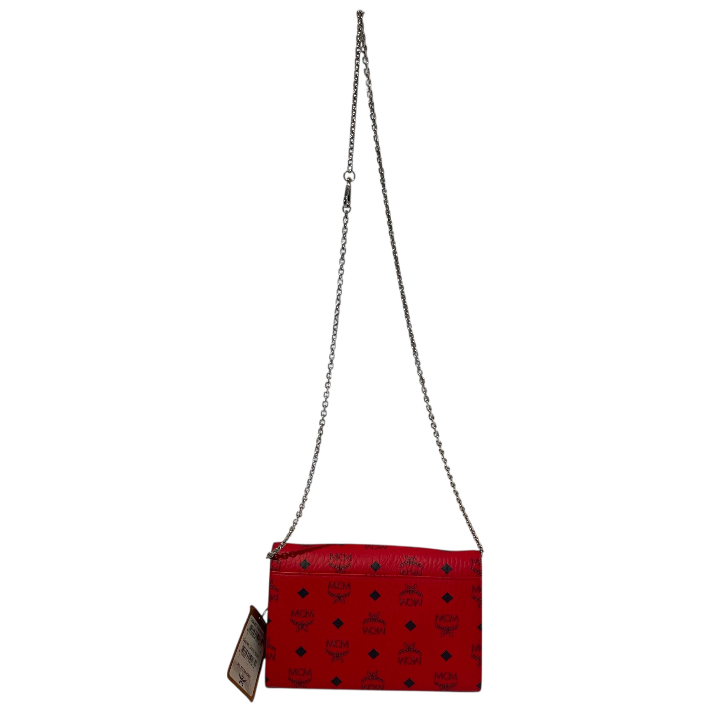 MCM/Cross Body Bag/S/Monogram/Leather/RED/ view 2