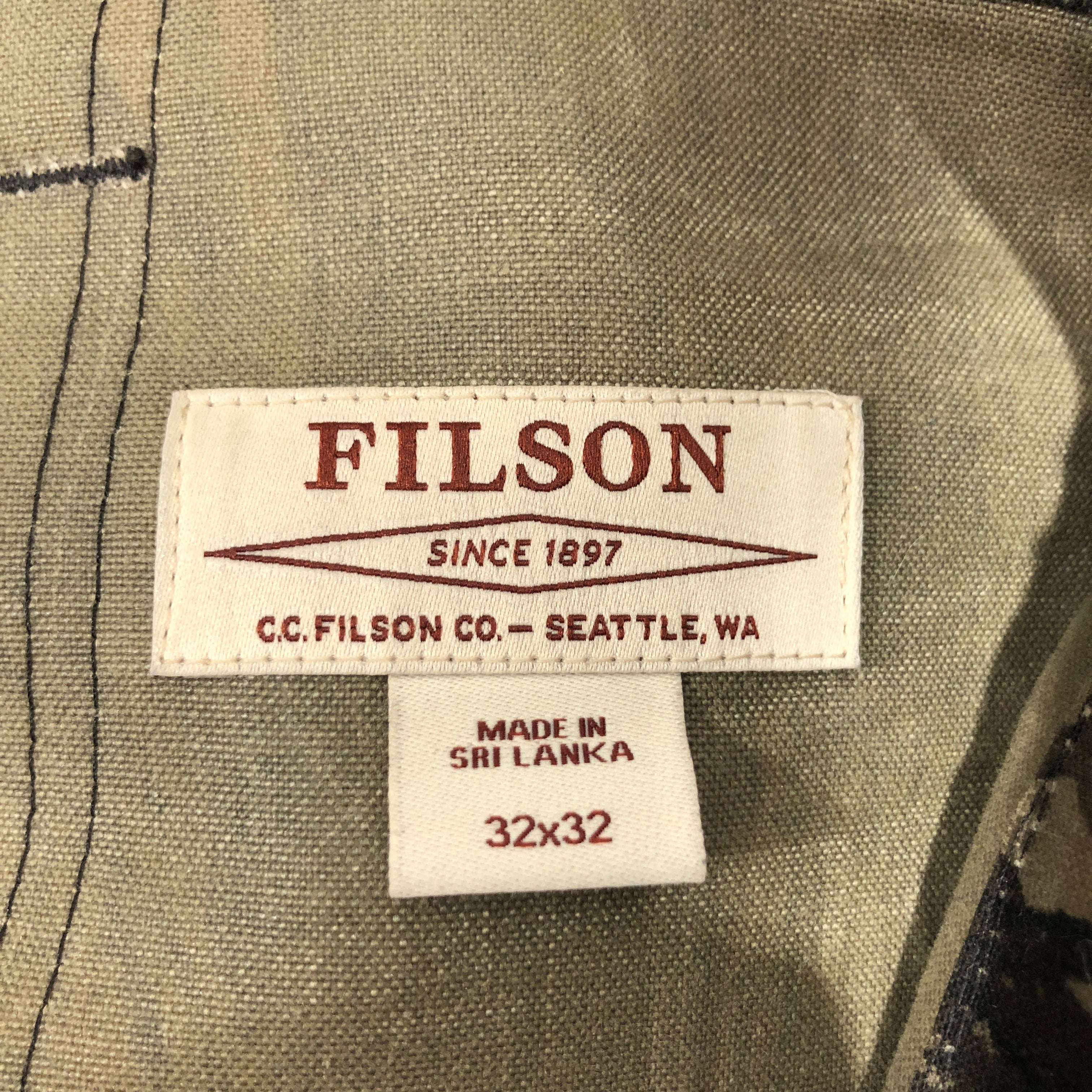 FILSON/Pants/32/Cotton/MLT/Camouflage/WAXED CANVAS CAMO view 3
