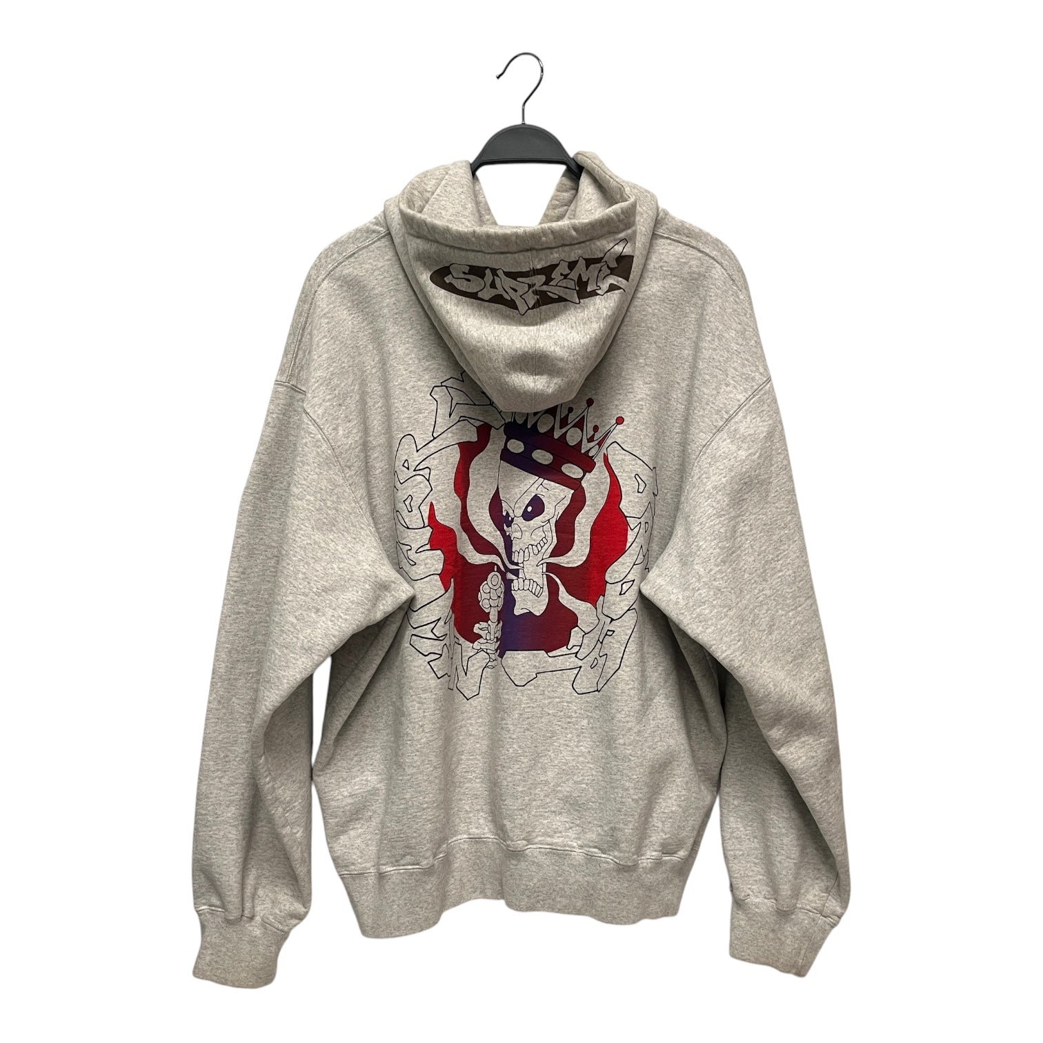 Supreme/Hoodie/XL/Cotton/GRY/NEW WORLD ORDER HOODIE view 2