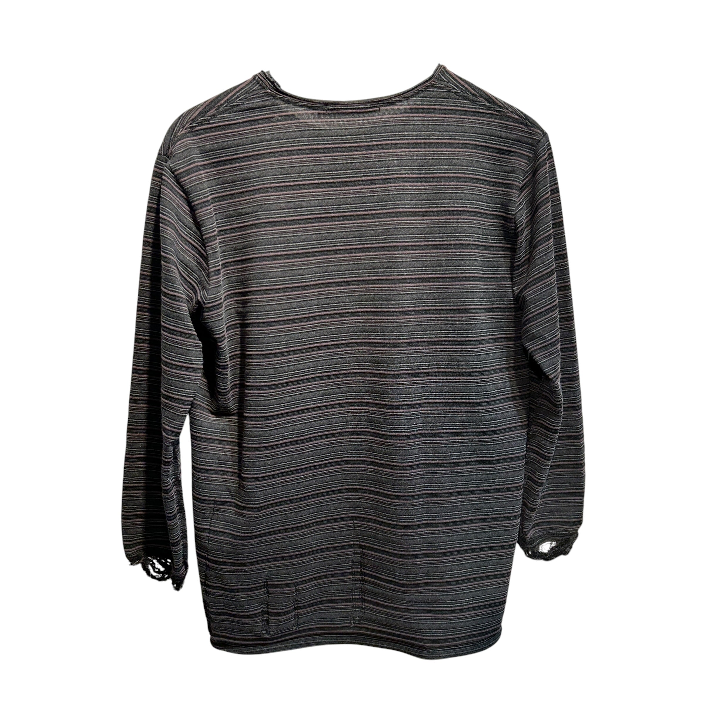 UNDERCOVERISM/LS T-Shirt/3/Cotton/BLK/Stripe/arts and crafts view 2