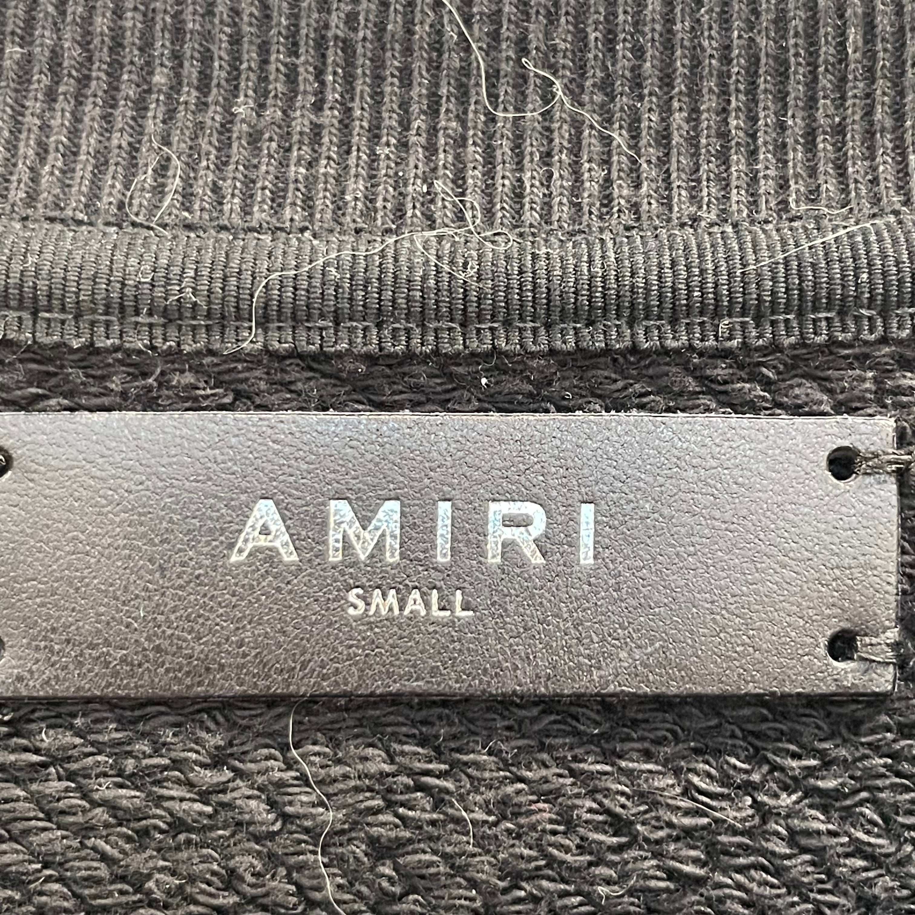 AMIRI/Sweater/S/Cotton/BLK/crane view 4