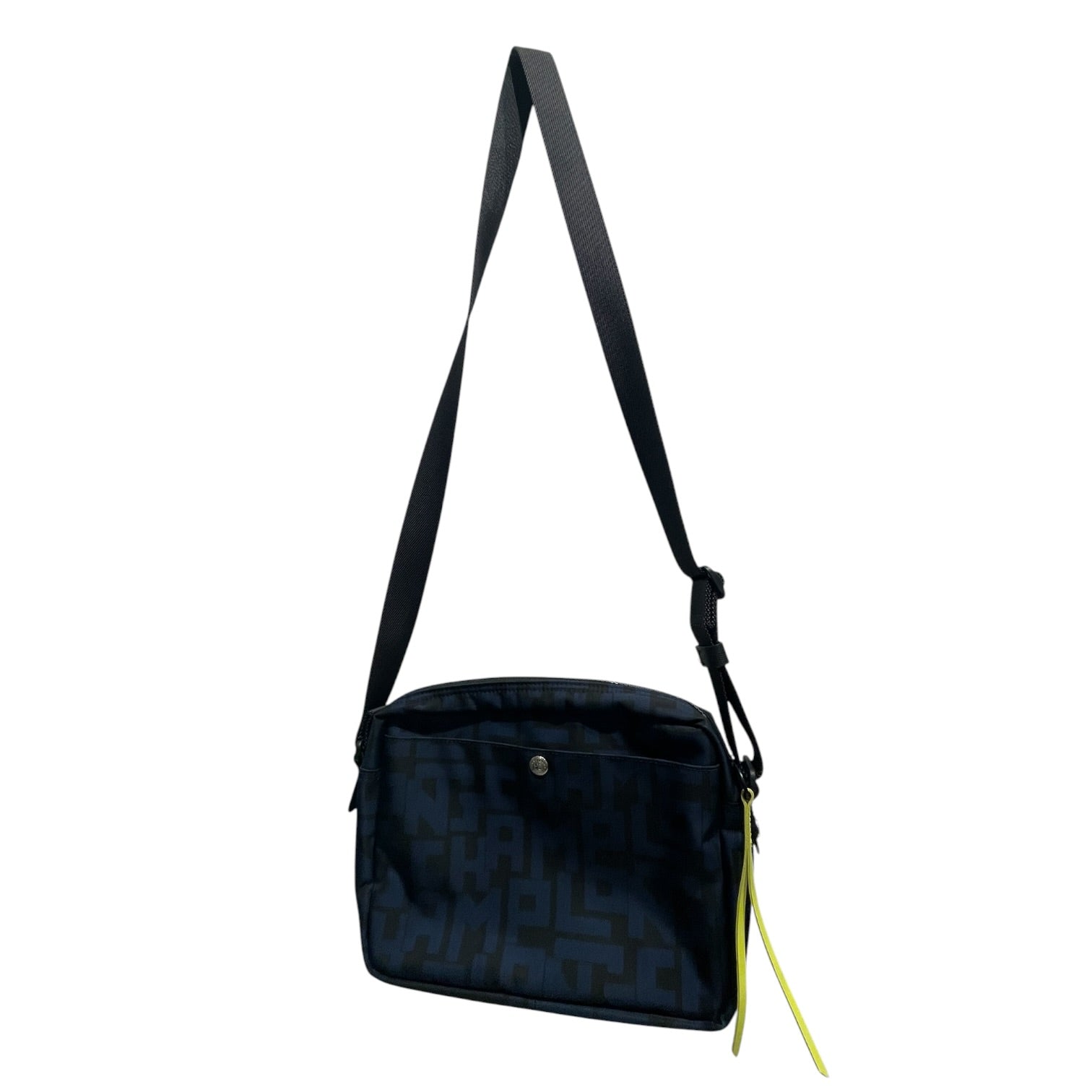 LONGCHAMP/Hand Bag/All Over Print/Nylon/NVY/NEON YELLOW ACCENTS view 2