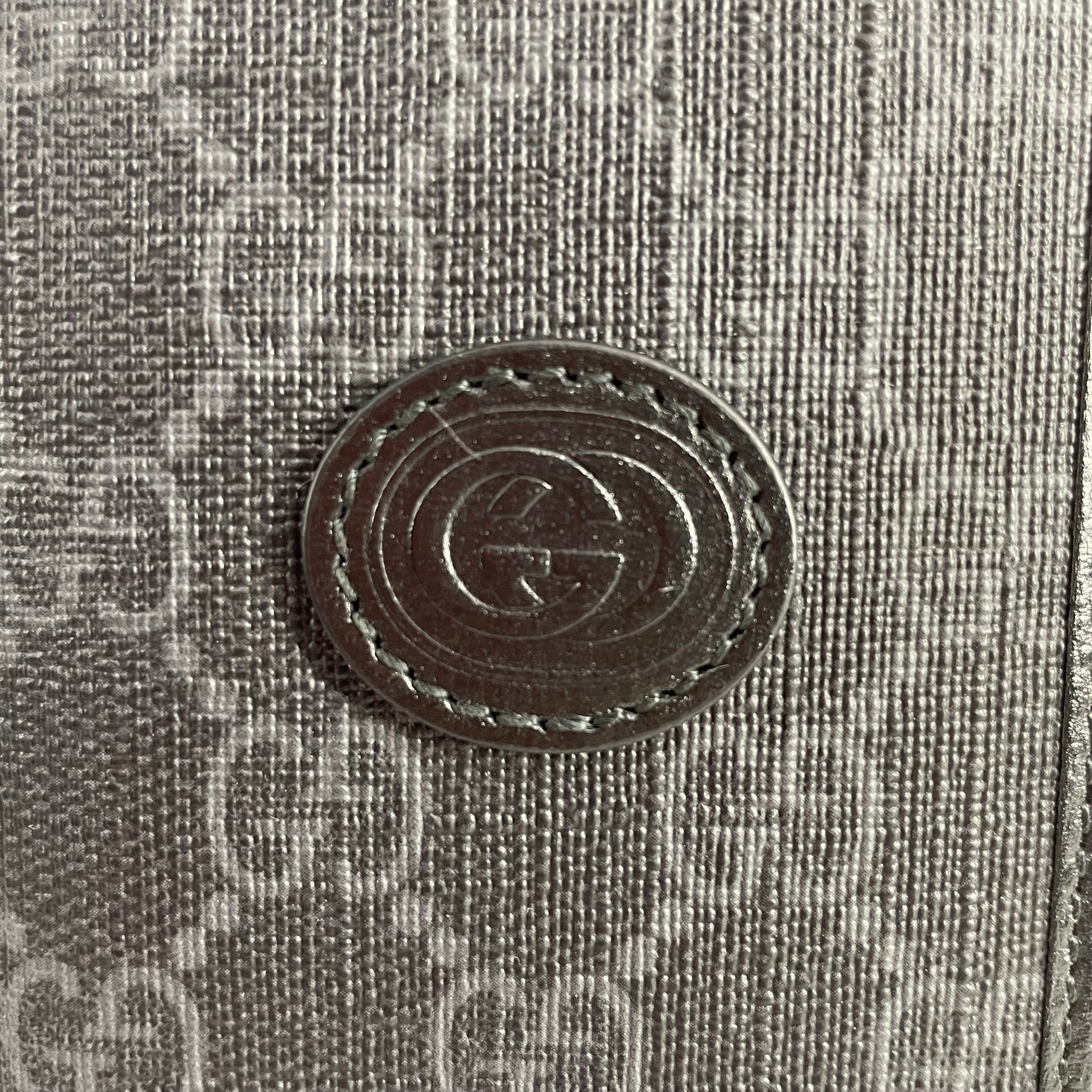 GUCCI/Wallet/All Over Print/Leather/BLK/CIRCULAR EMBLEM BIFOLD view 3