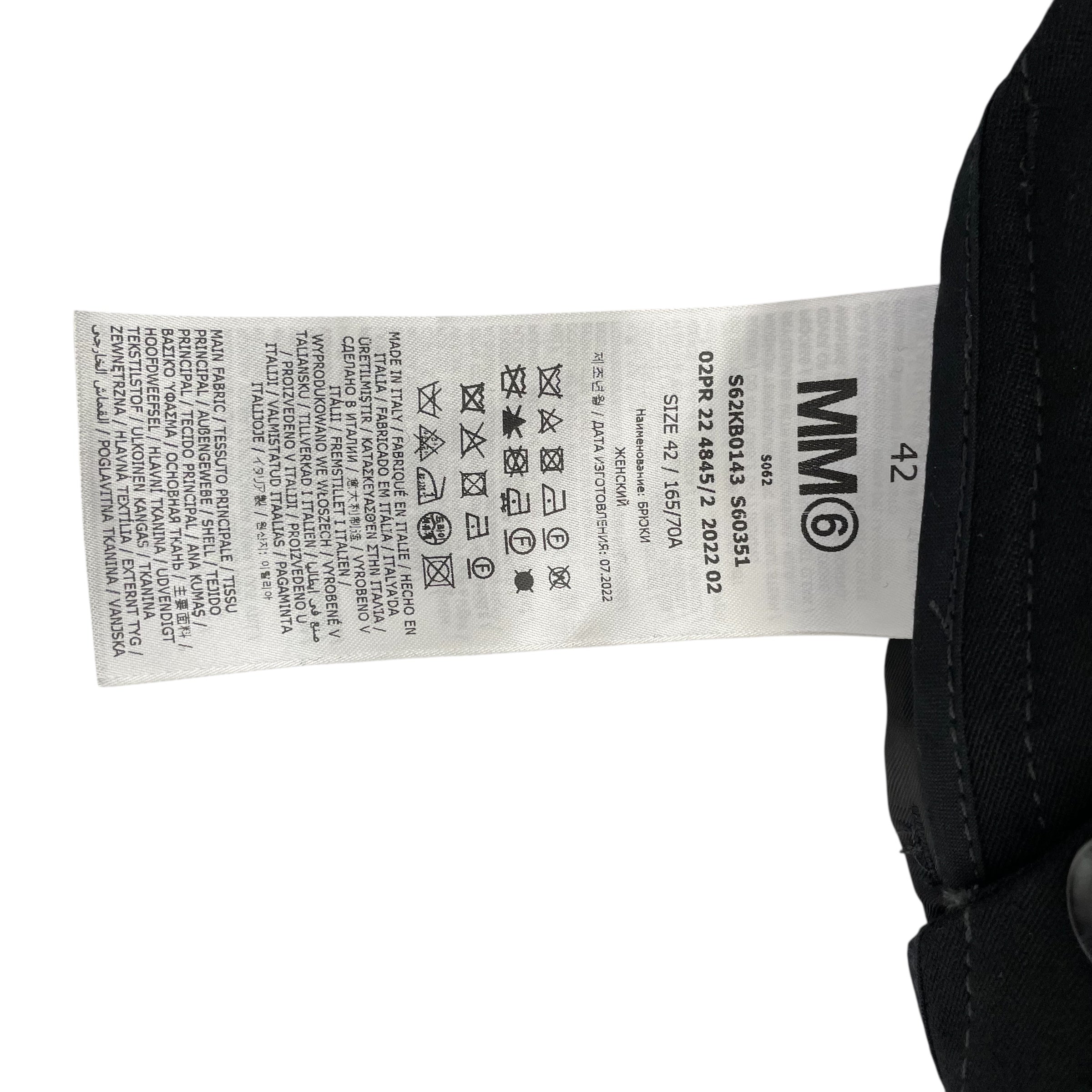 MM6/Pants/42/Wool/BLK/ view 4