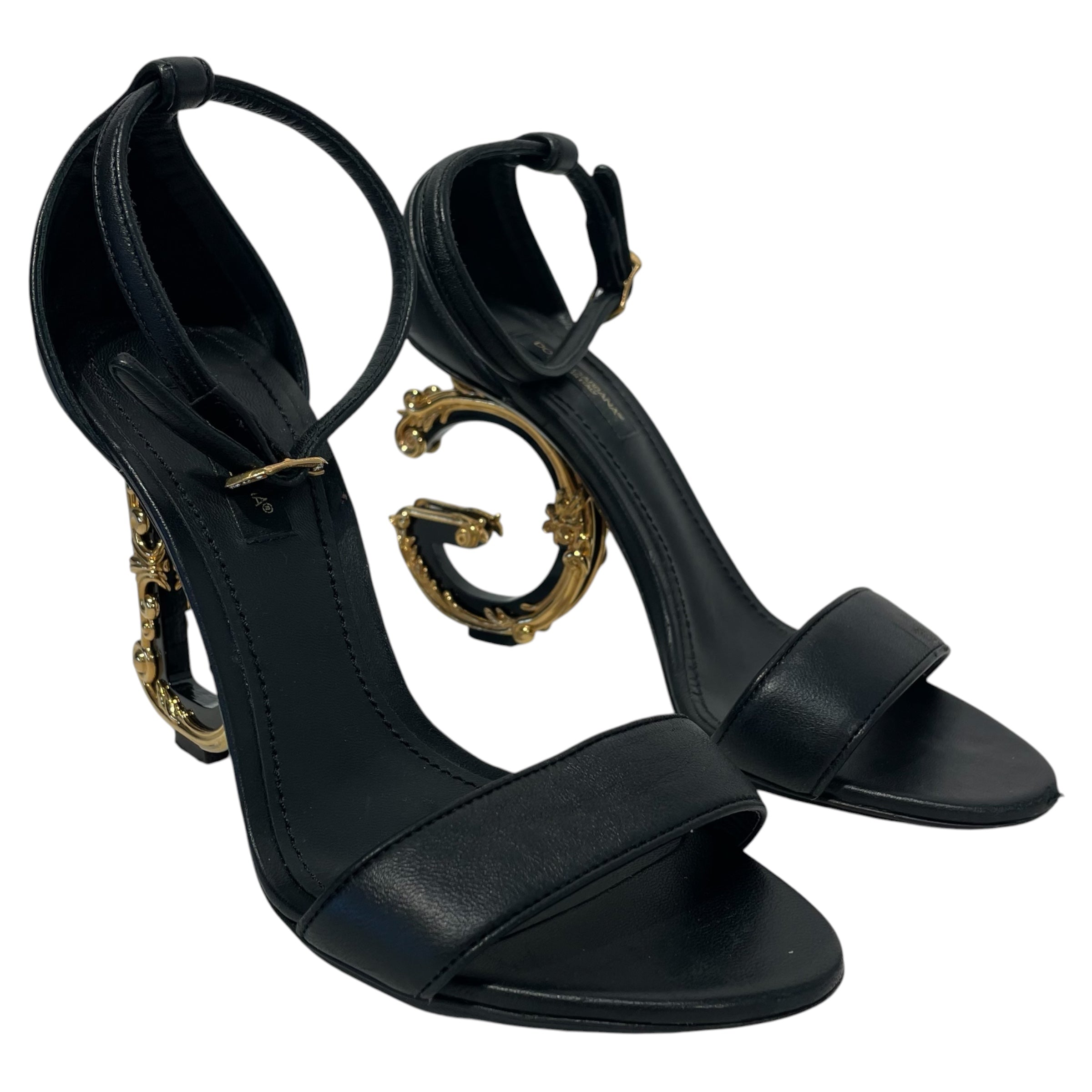 DOLCE&GABBANA/Heels/EU 36/Leather/BLK/ view 1