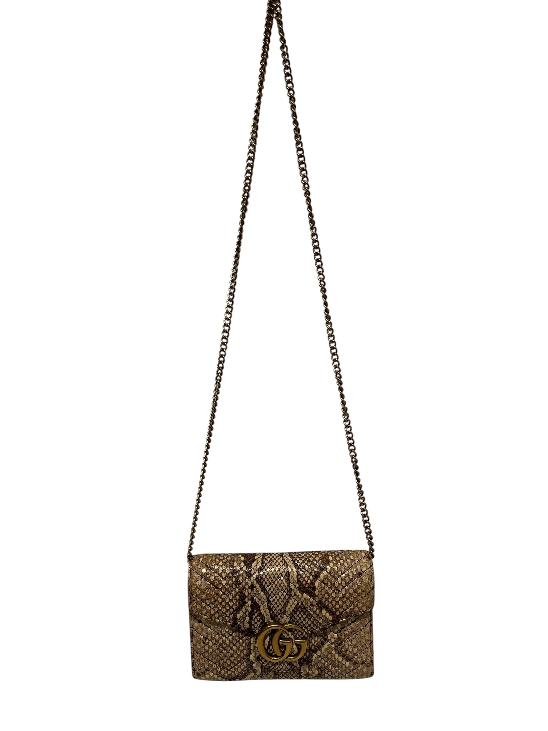GUCCI/Cross Body Bag/Animal Pattern/Leather/BEG/474575 view 2
