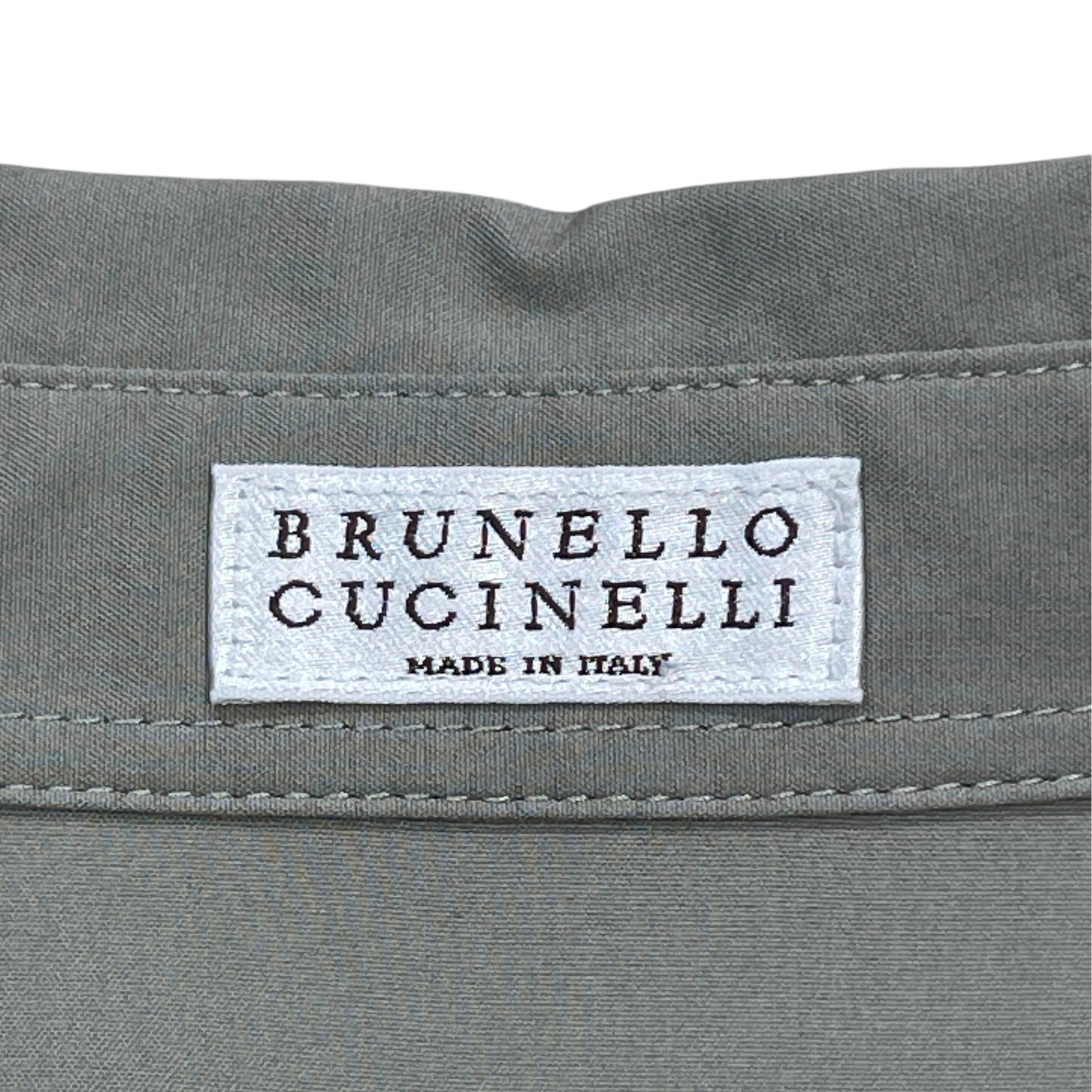 BRUNELLO CUCINELLI/LS Shirt/Cotton/GRN/Green Button UP view 3