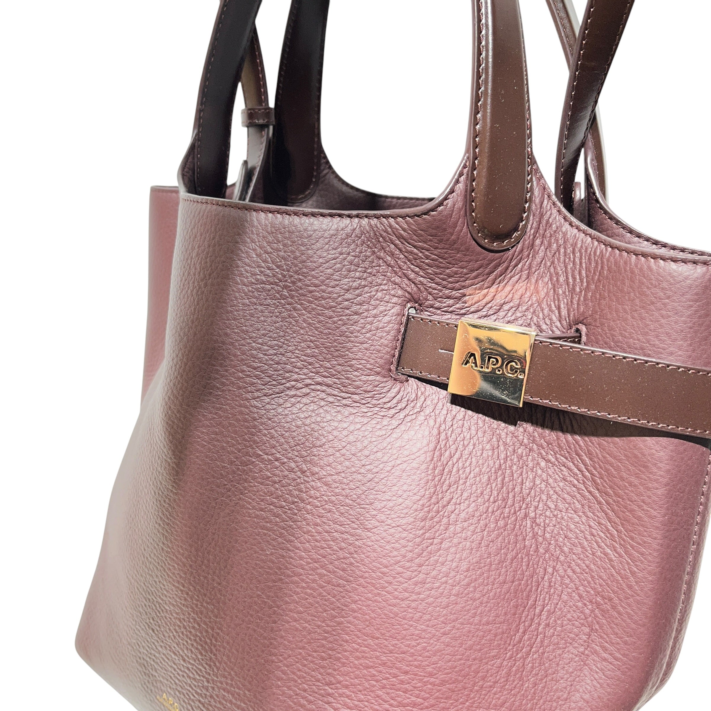 A.P.C./Hand Bag/Leather/BRW/BELT & BUCKLE view 5