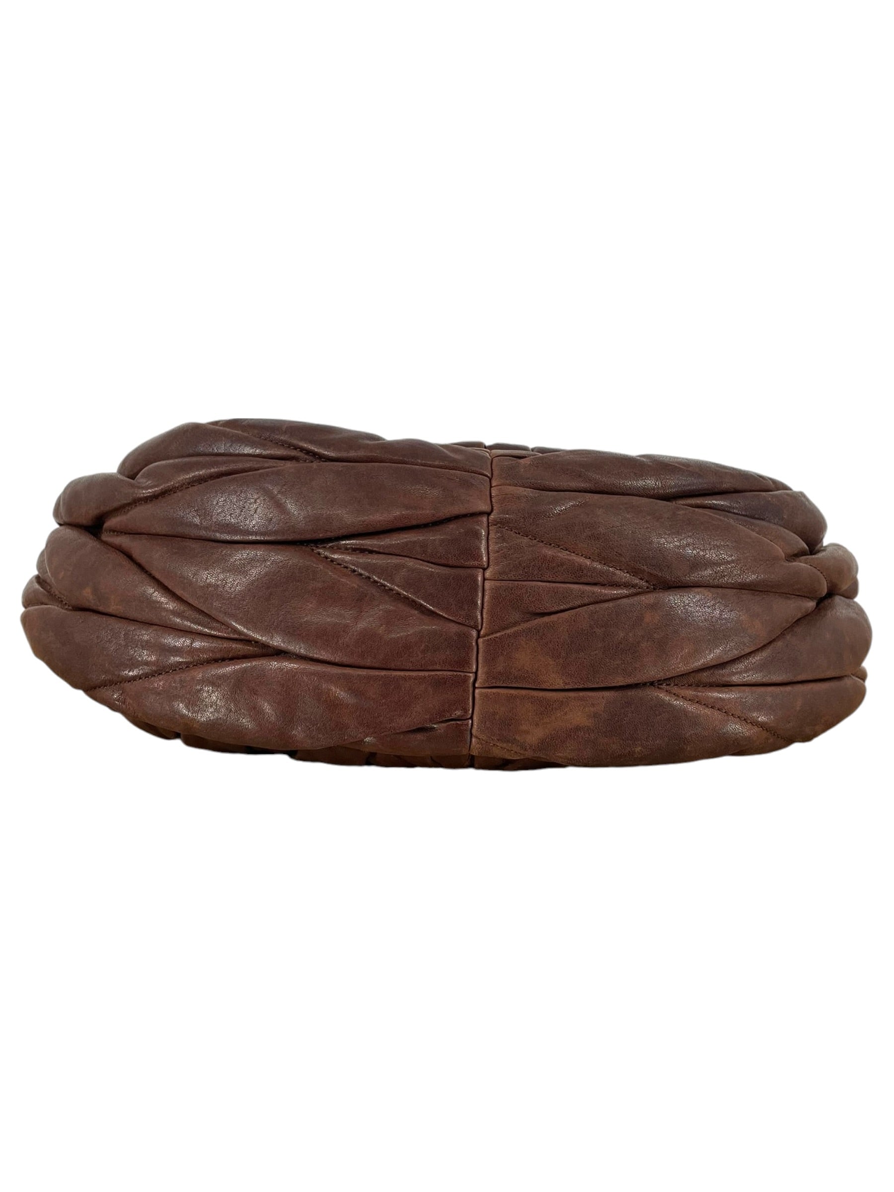MIU MIU/Bag/Leather/BRW/MATELASSE COFFER HOBO view 3