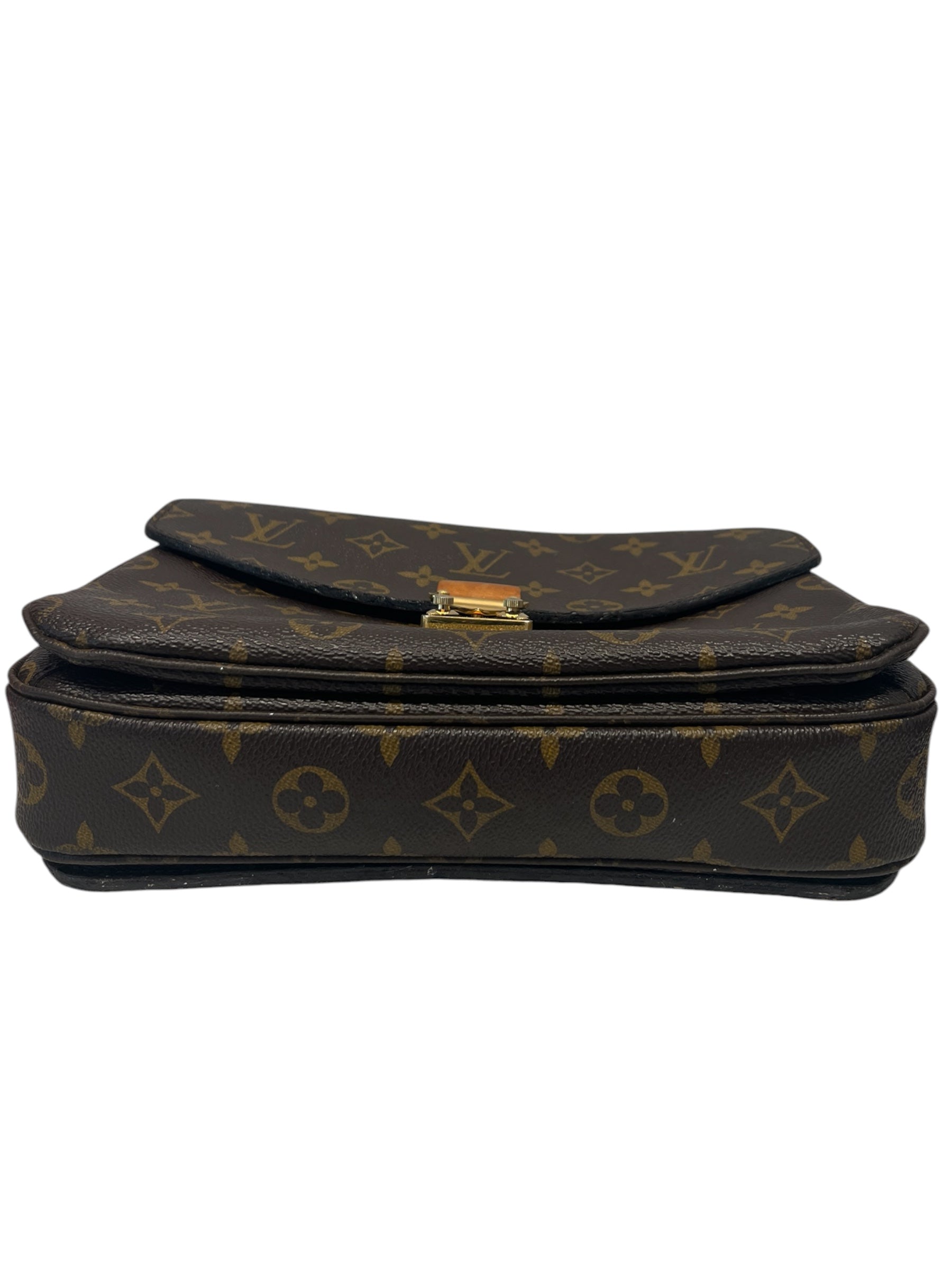 LOUIS VUITTON/Cross Body Bag/Monogram/Leather/BRW/POCHETTE METIS BRWN INTERIOR view 8