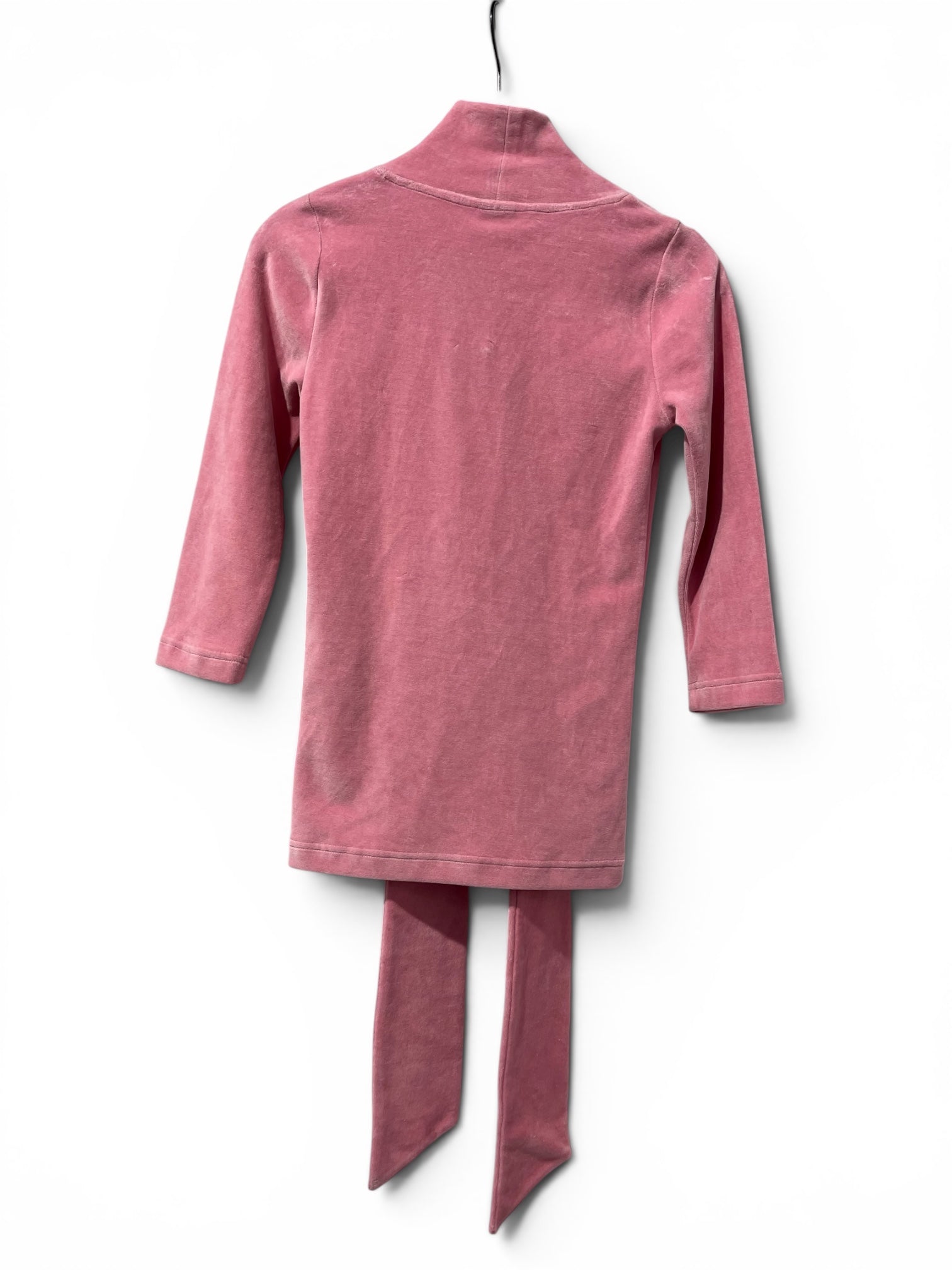 BALENCIAGA/Cut & Sew/S/Velour/PNK/VELVET WRAP TURTLENECK view 2