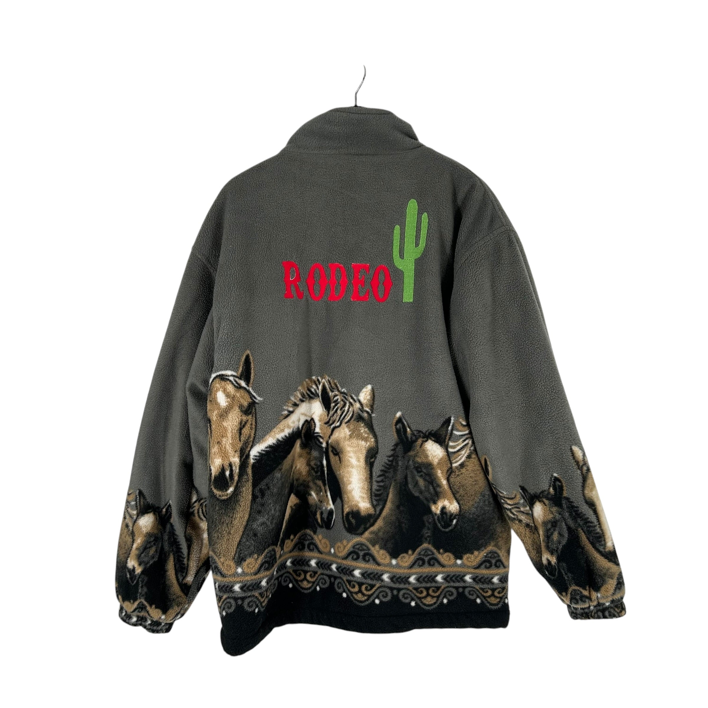 MAZMANIA/Tops/XL/Graphic/Wool/GRY/HORSES view 2